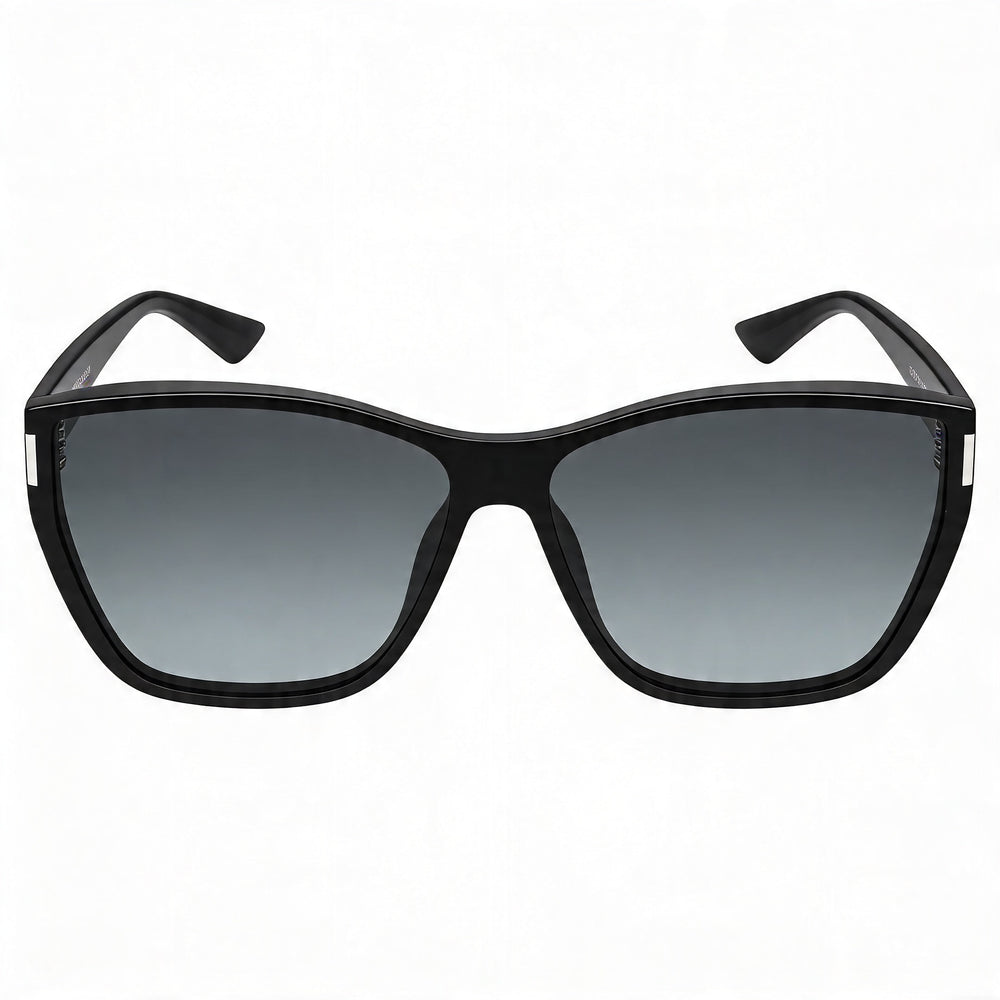 Saint Laurent Sl 758-001 Unisex Black Acetate Frame Non-Polarized Polycarbonate Lenses Eyewear 63mm Lens Width