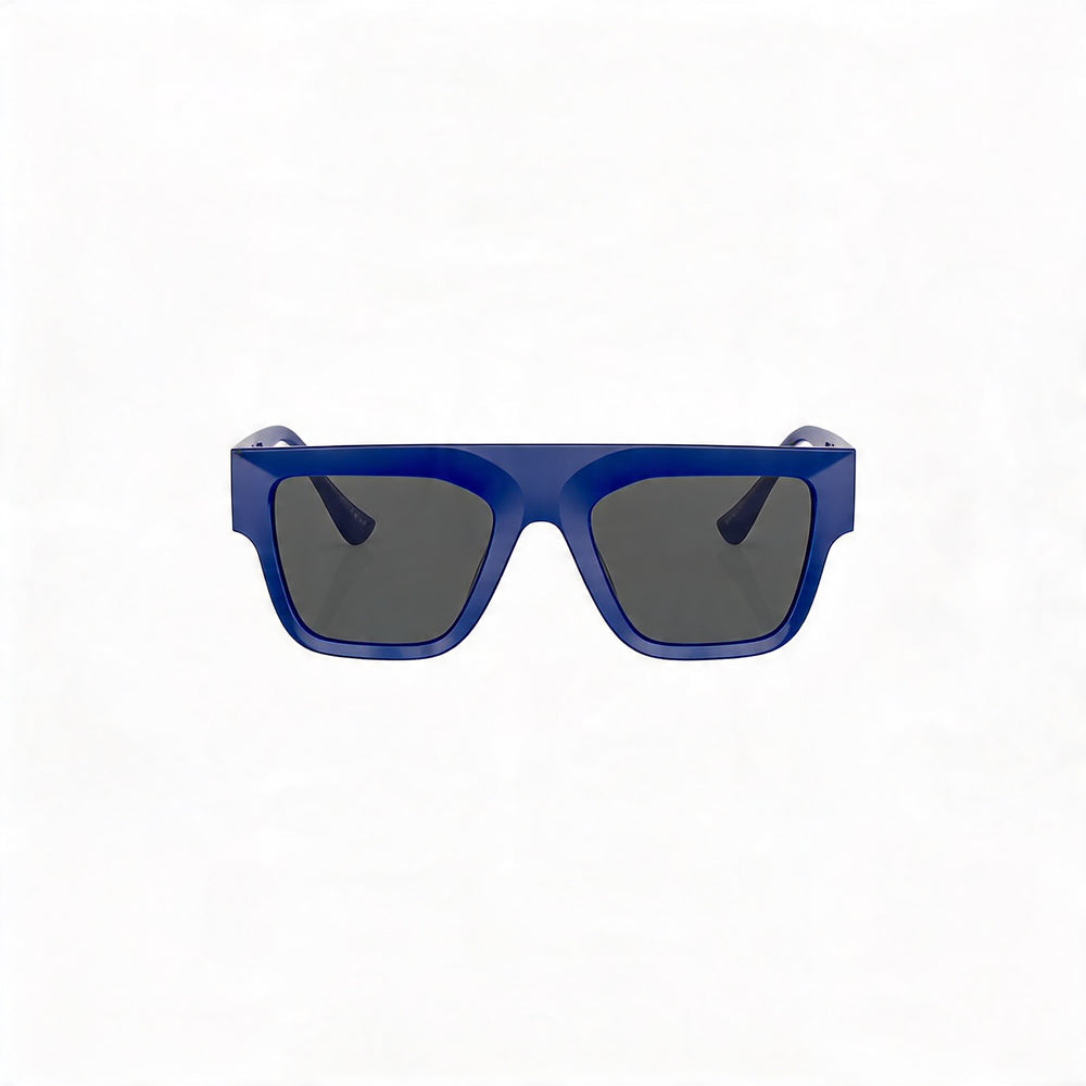 Versace Men's Contemporary Multi-Coloured Injected Rectangle Prescription-Ready UV Protection Sunglasses 53mm