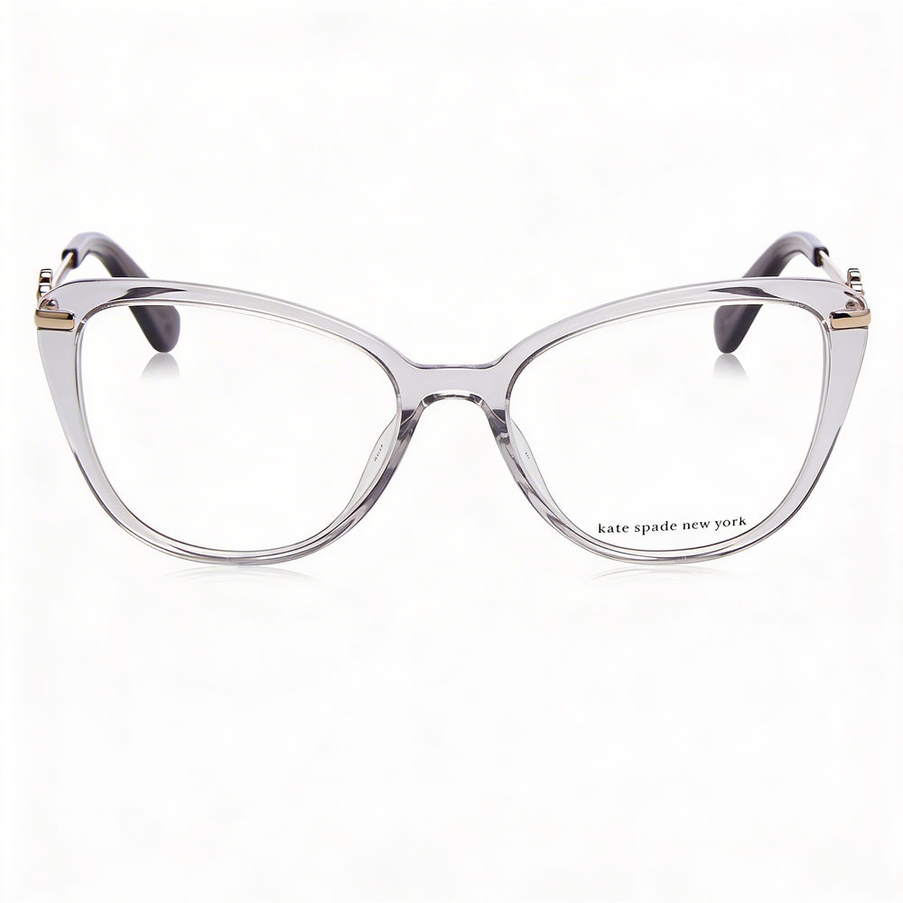 Gafas unisex Kate Spade New York Flavia, montura de plástico gris, lentes de policarbonato, ancho de lente de 51 mm