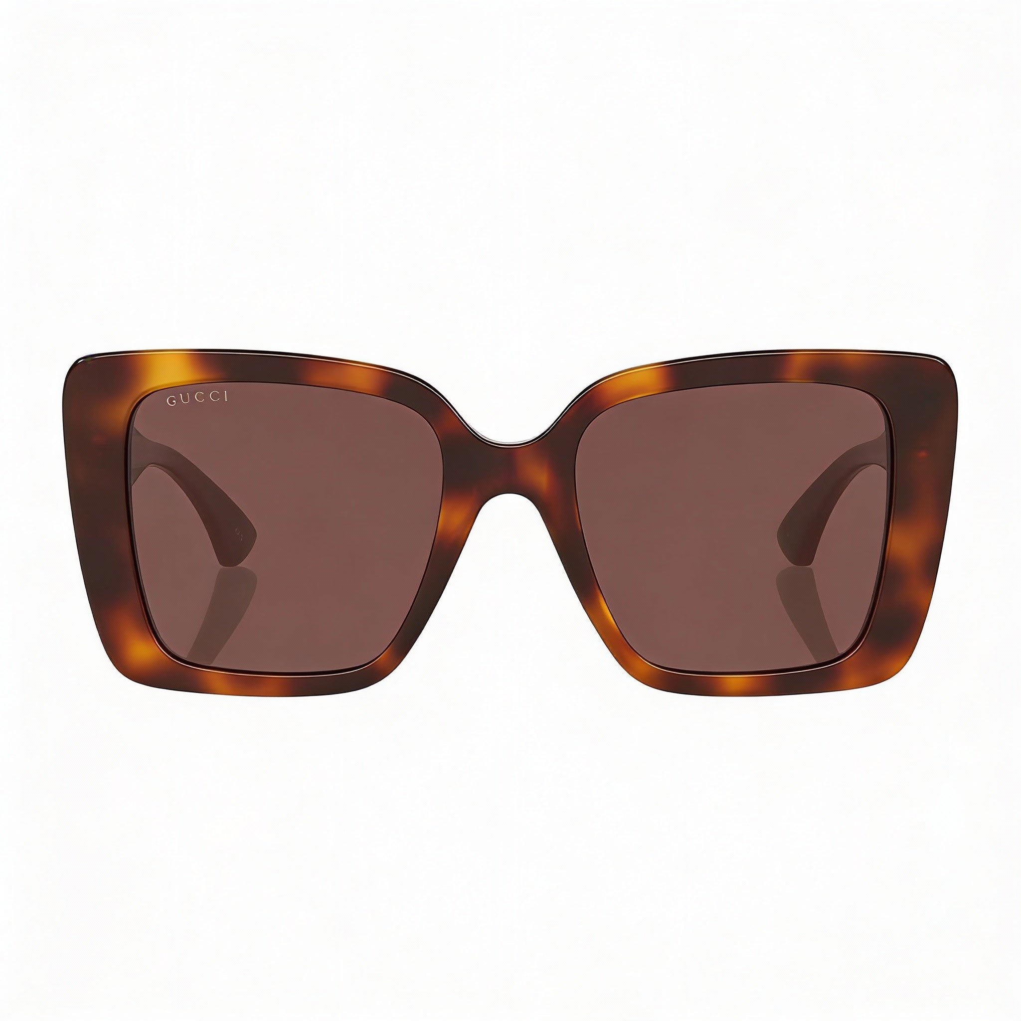 Gafas de sol Gucci GG1861S de plástico con forma de mariposa para mujer, montura azul habana y marrón, lentes marrones de 53 mm, Photo 2