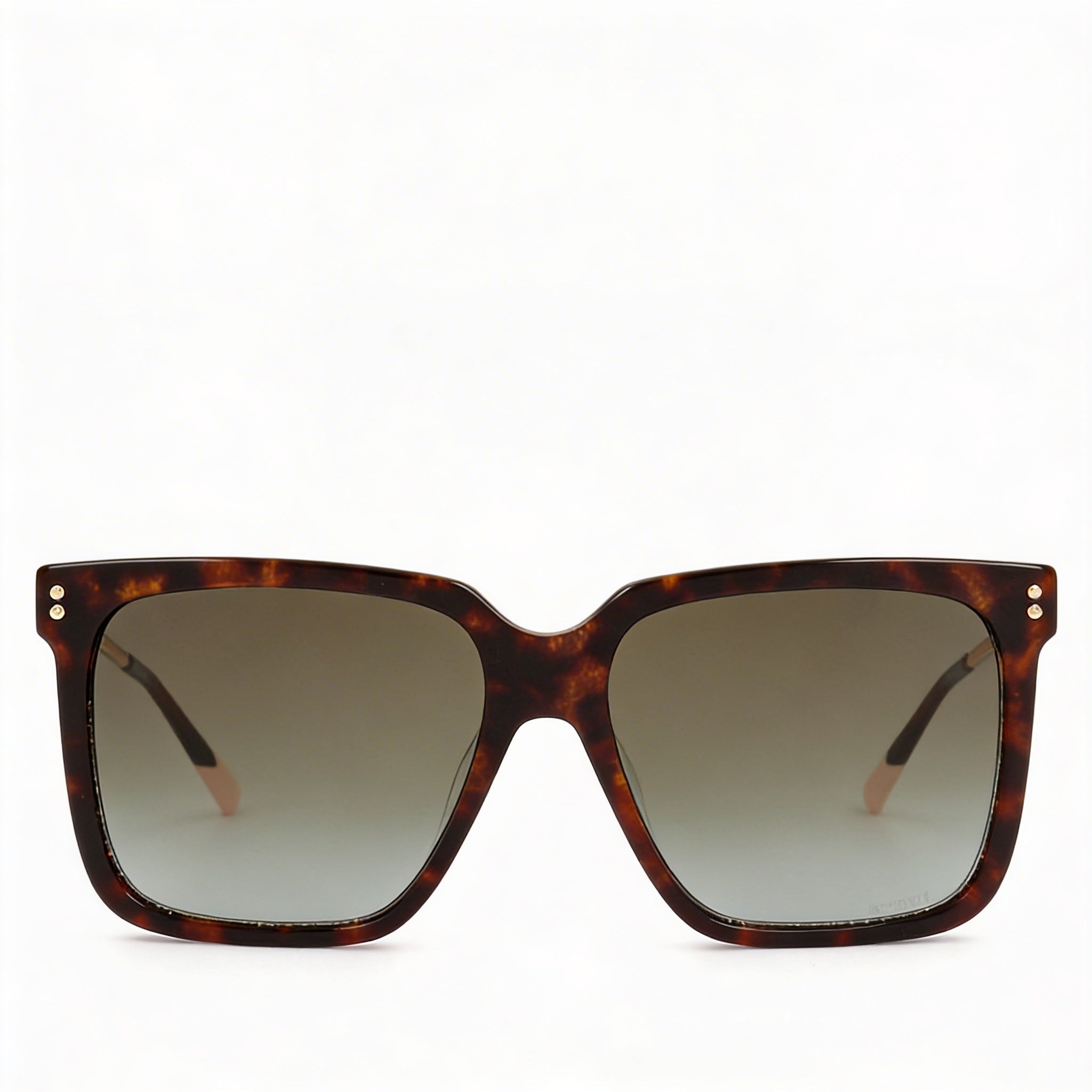 Gafas de sol Missoni Classic para mujer, montura de acetato color carey oscuro, lentes marrones degradadas, 100 % protección UV, 57 mm, Photo 2