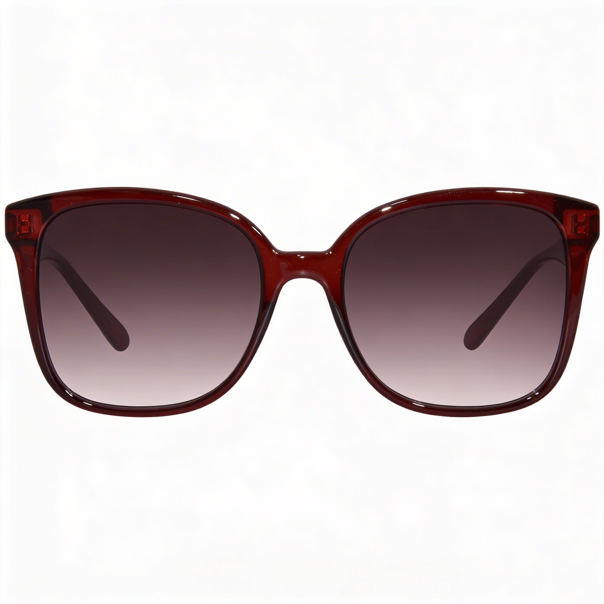 Gafas de sol clásicas Salvatore Ferragamo para mujer con montura de plástico burdeos con cristales y lentes burdeos degradados no polarizados con protección UV de 56 mm, Photo 2