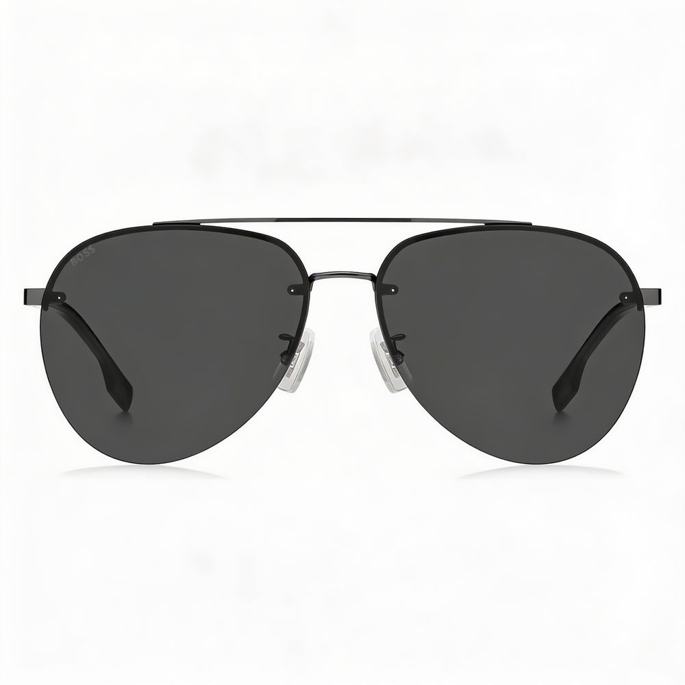 HUGO BOSS Boss 1537/f/sk Modern Metal Dark Ruth Black Unisex Sunglasses 62mm