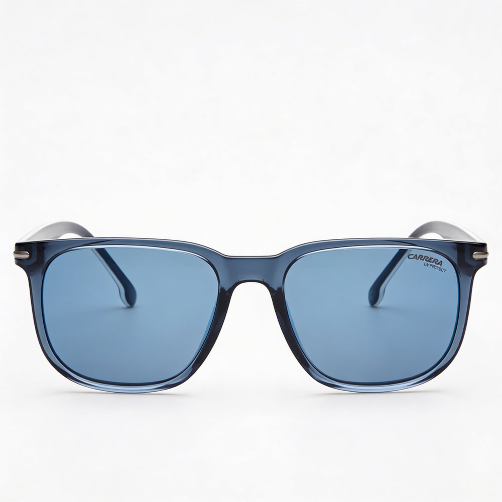 Carrera Modern Women's Blue Polyamide Frame Polarized Blue Sky Mirror Lenses 100% UV Protection Sunglasses 54mm
