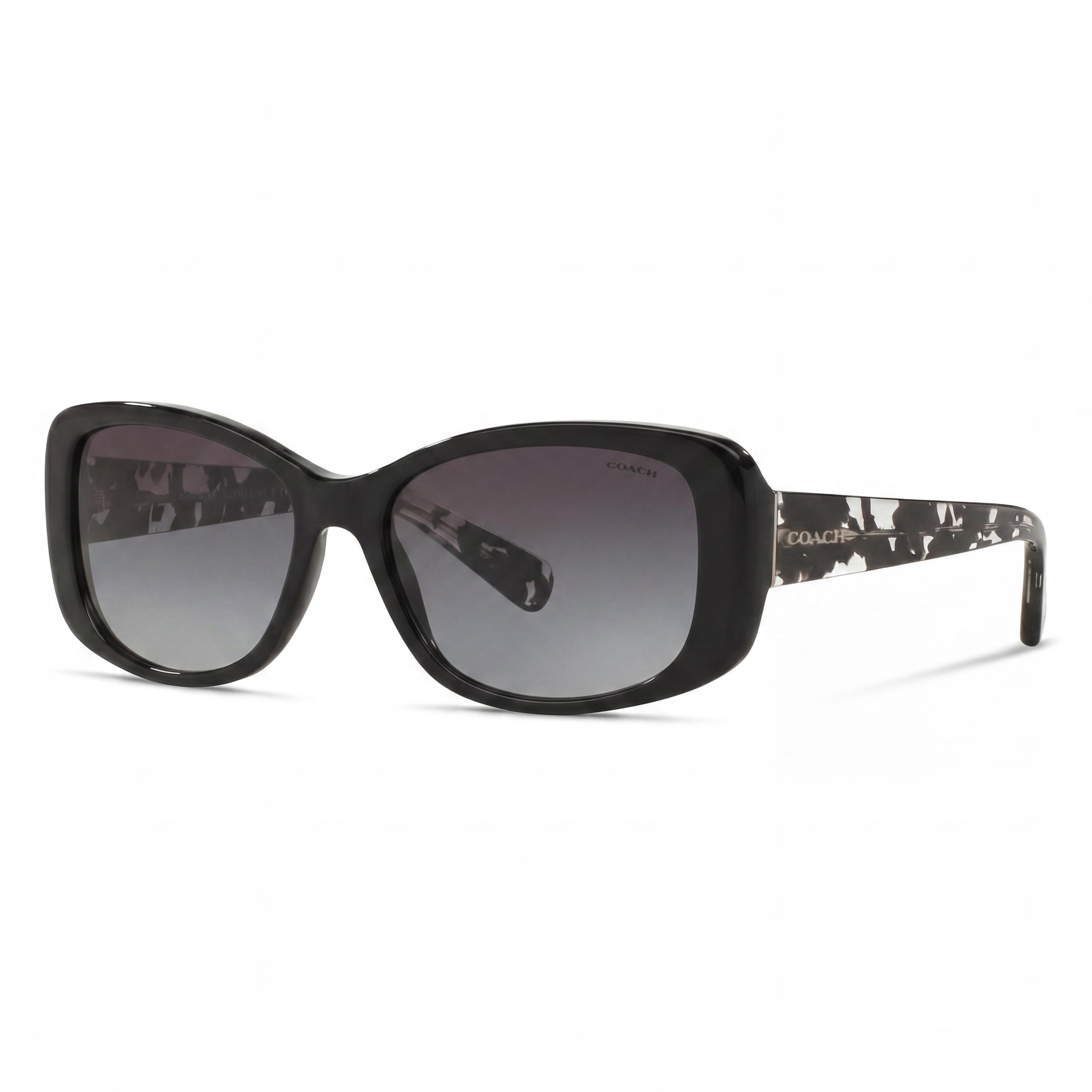 Coach Hc8168 Dark Tortoise Rectangle Sunglasses for Women, 56mm, Photo 1