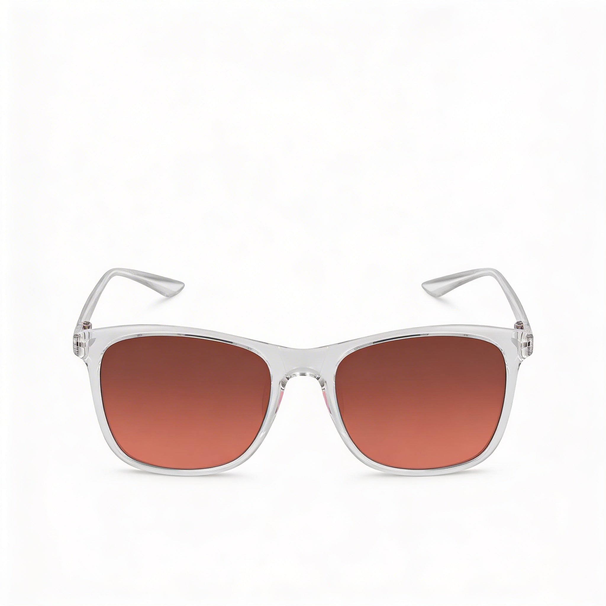 Nike Passage Ev1199 Unisex Plastic Non-Polarized UV Sunglasses, Crystal Clear Brown Peach, Brown Gradient Copper Flash, 55-18-145, Photo 2