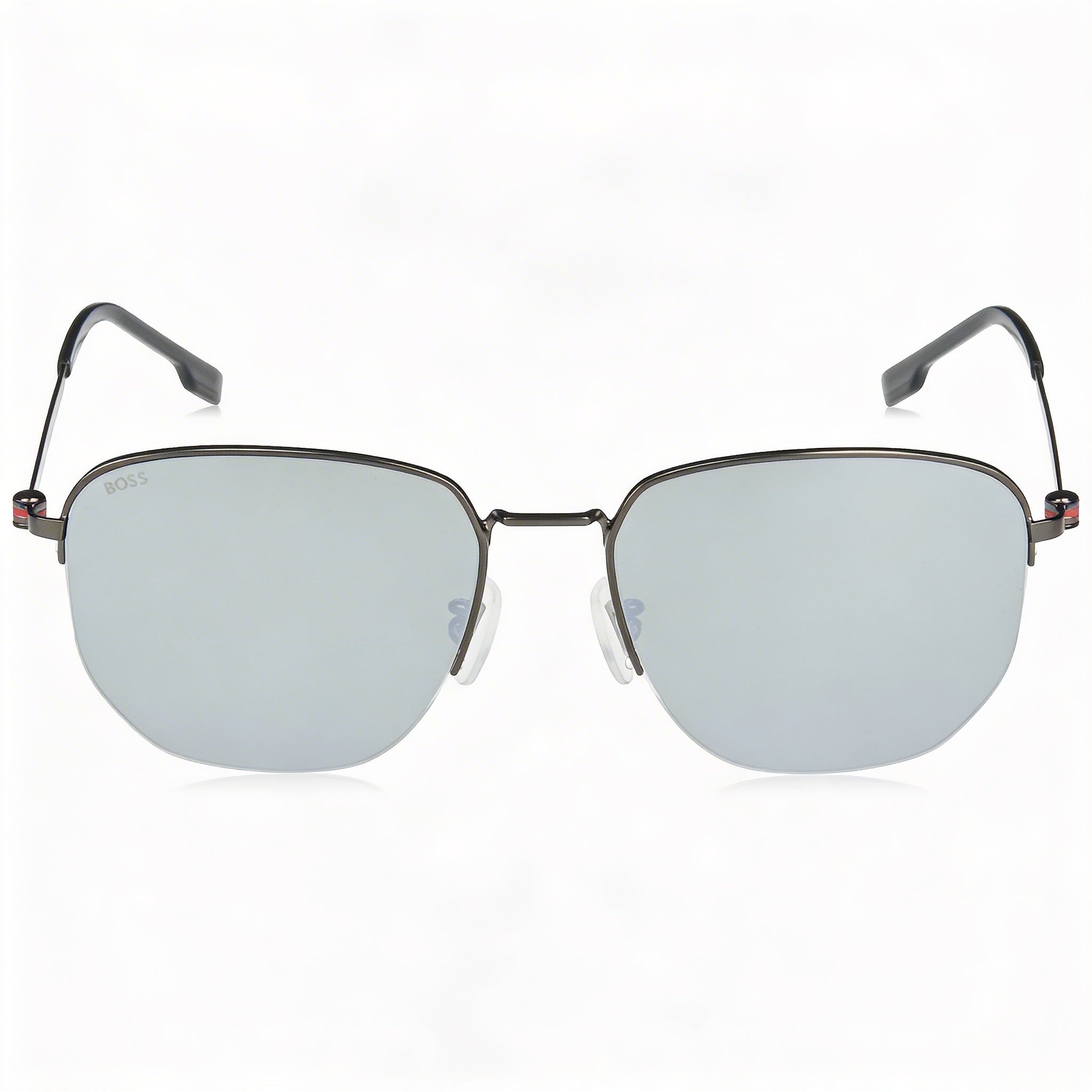 Hugo Boss Men's Boss 1538/F/Sk Acetate Non-Polarized UV Protection Sunglasses, Matte Dark Ruthenium Silver, 57mm, Photo 2