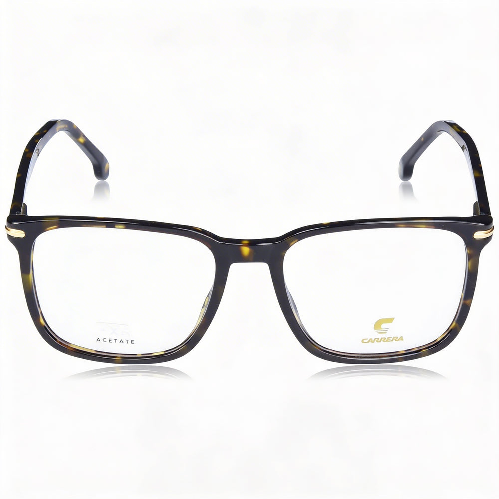 Gafas Carrera 309 para hombre, estilo casual, montura de acetato color Habana con lentes de plástico, lentes de 54 mm, puente de 18 mm, patillas de 145 mm