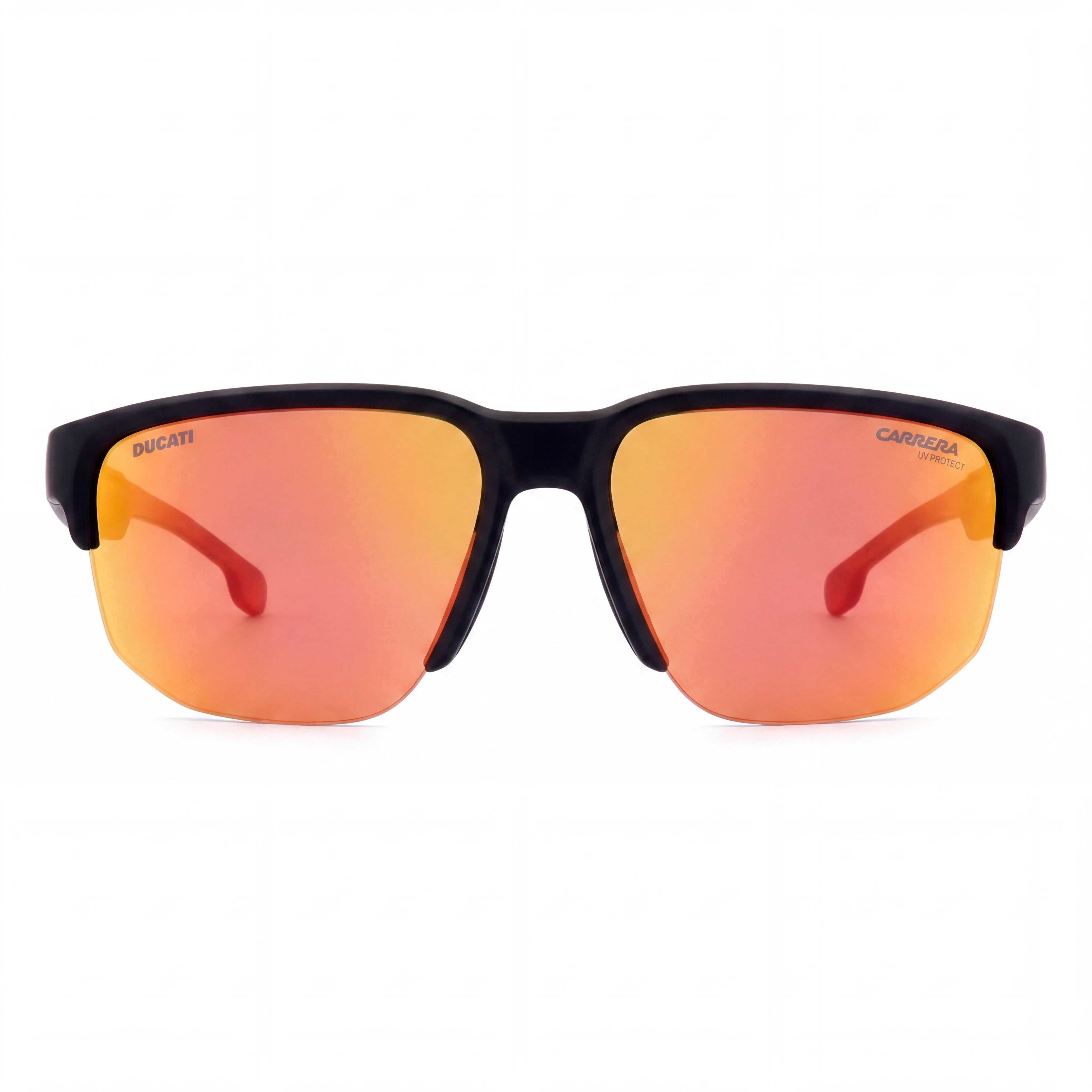 Carrera Ducati CARDUC 028/S Gafas de Sol Rectangulares Unisex de Acetato con Protección UV Negro Rojo 63mm, Photo 2