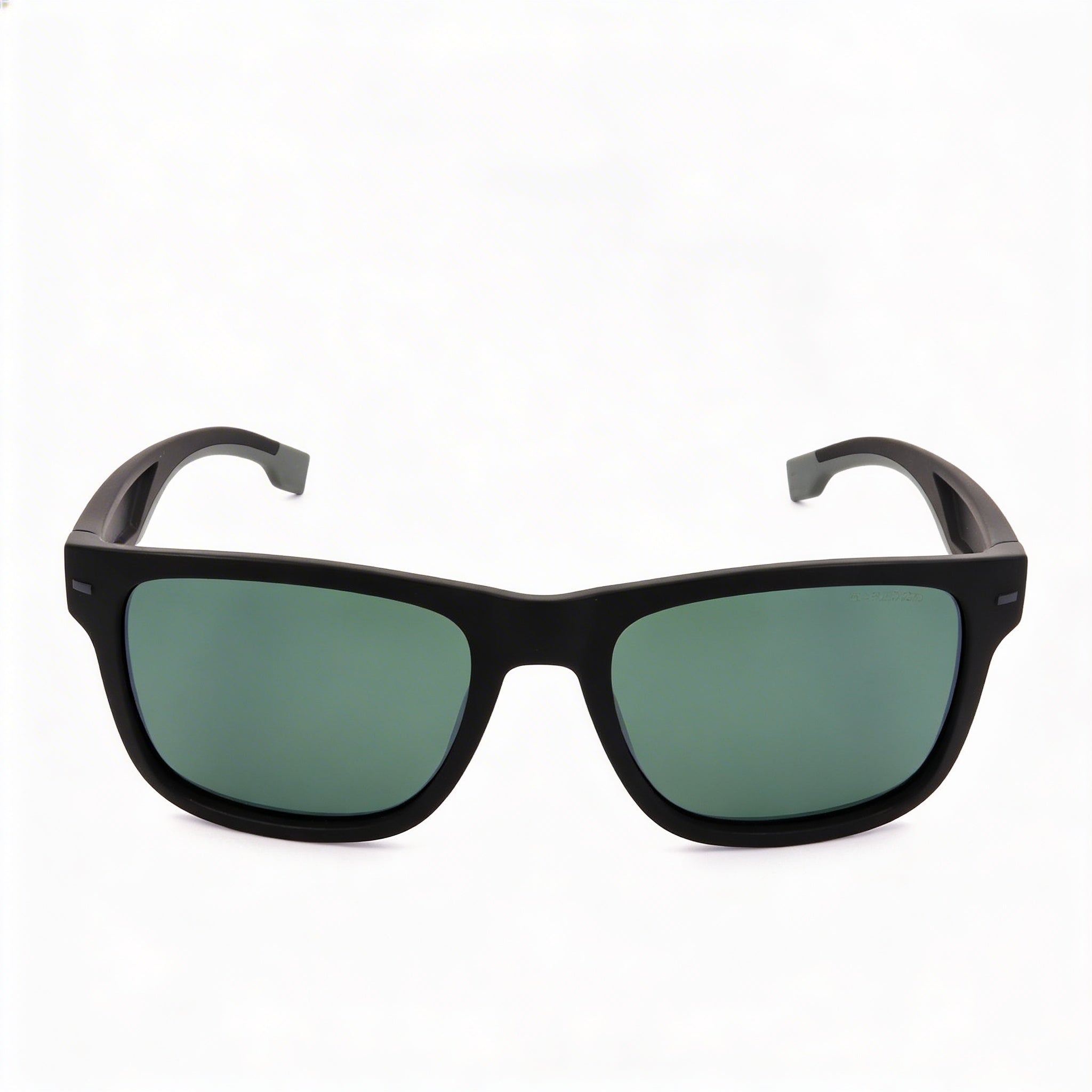 HUGO BOSS Modern Unisex Matte Black Grey ECO POLYAMIDE Frame Green Non-Polarized UV Protected Lenses 55mm, Photo 2
