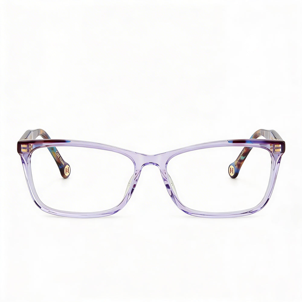Gafas graduadas rectangulares Carolina Herrera HER 0202/G Essential para mujer de acetato lila habana 56 mm