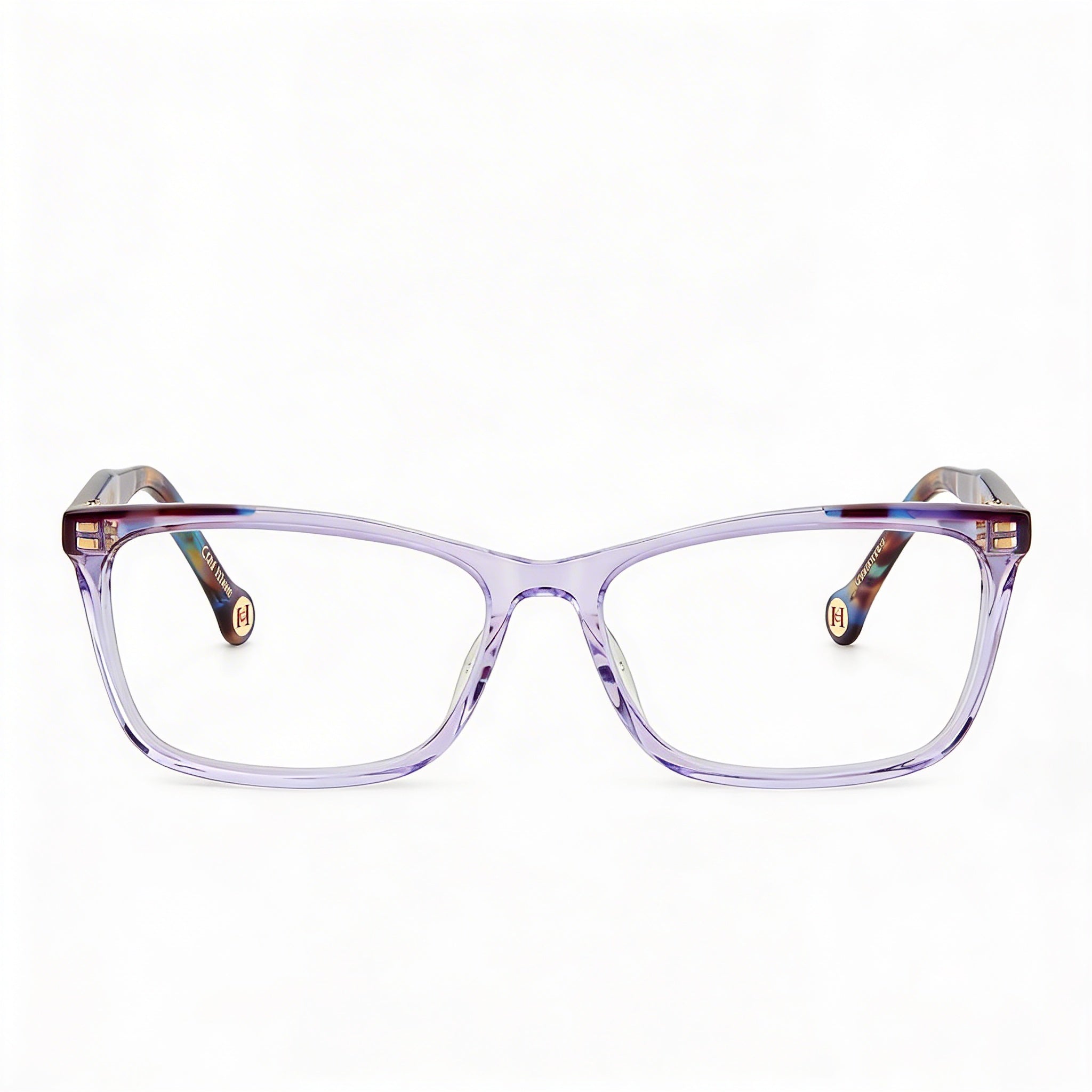 Carolina Herrera HER 0202/G Essential Women's Prescription Eyewear Rectangular Acetate Lilac Havana 56mm, Photo 2