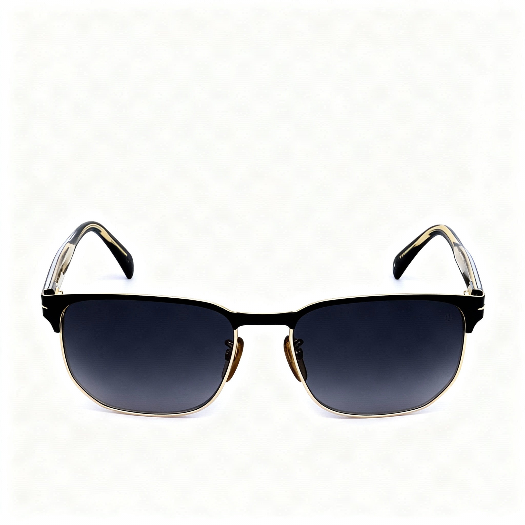 David Beckham DB 1131/S Modern Men's Metal Non-Polarized Clear Eyeglasses, Matte Black Gold, 59-18-145