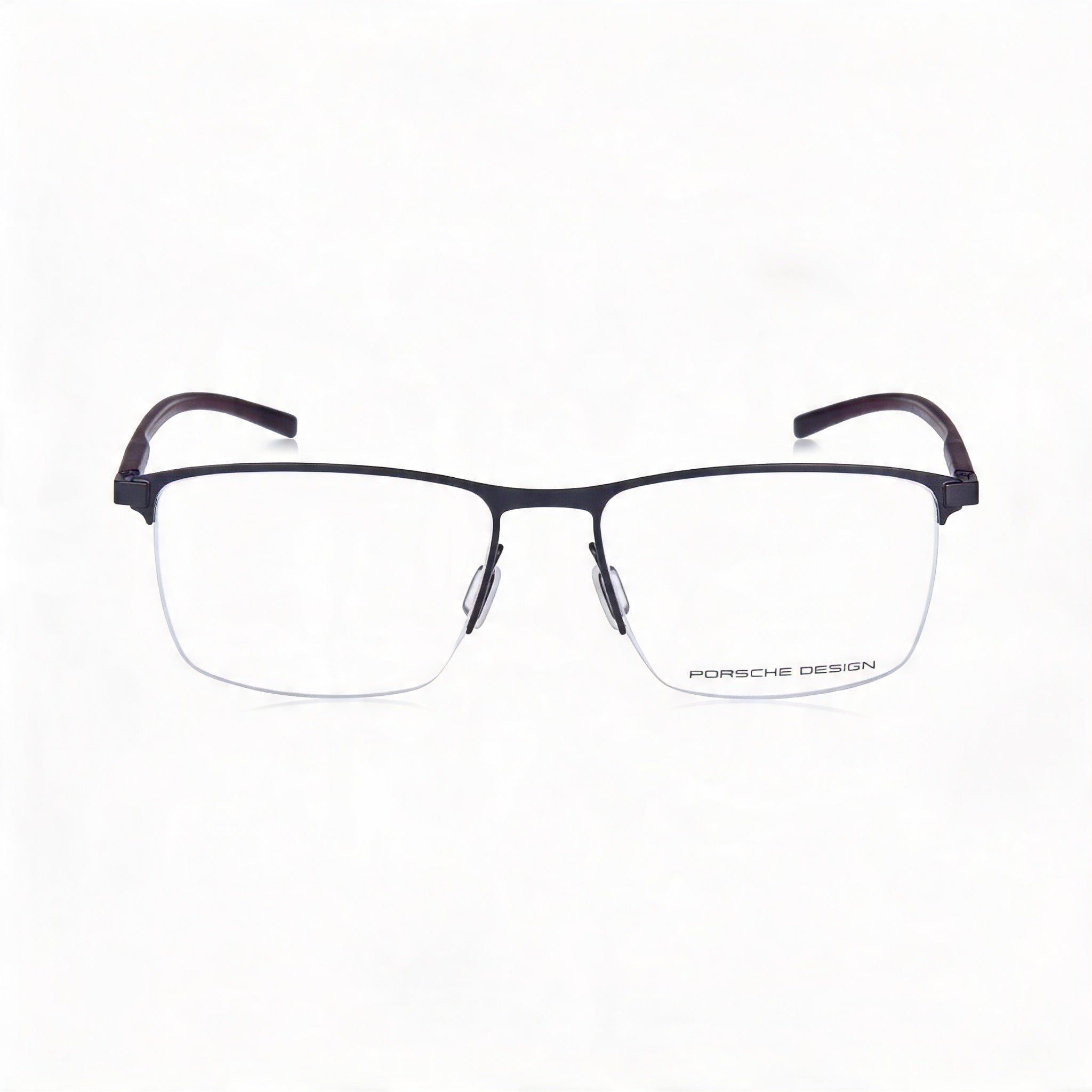 Porsche Design Modern P8371 Eyeglasses for Men with Black Plastic Frame, 54mm Lens Width, Photo 2