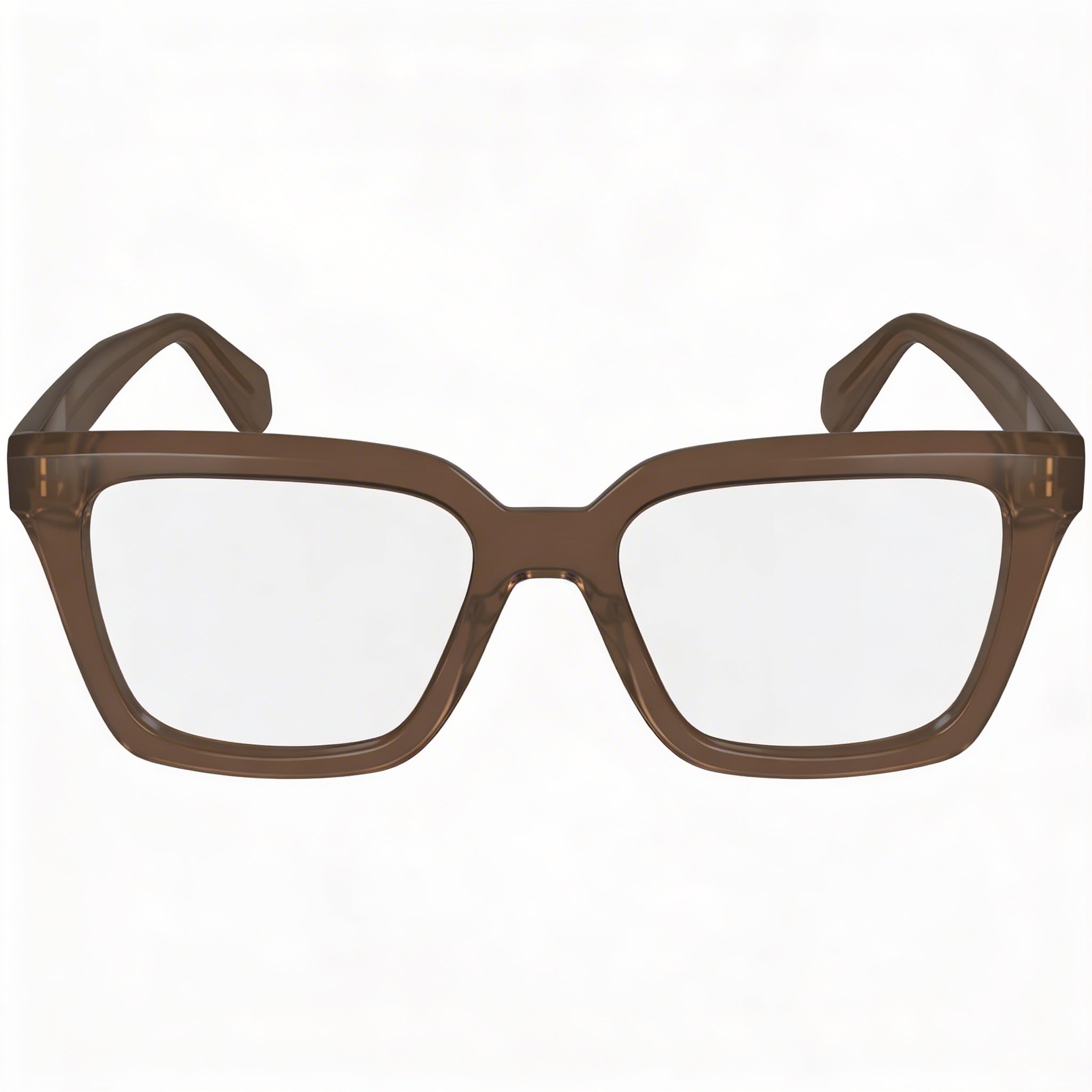 Ferragamo Sf2985 Unisex Metal Transparent Dark Brown Polarized Eyeglasses with Polycarbonate Lenses 52mm, Photo 2