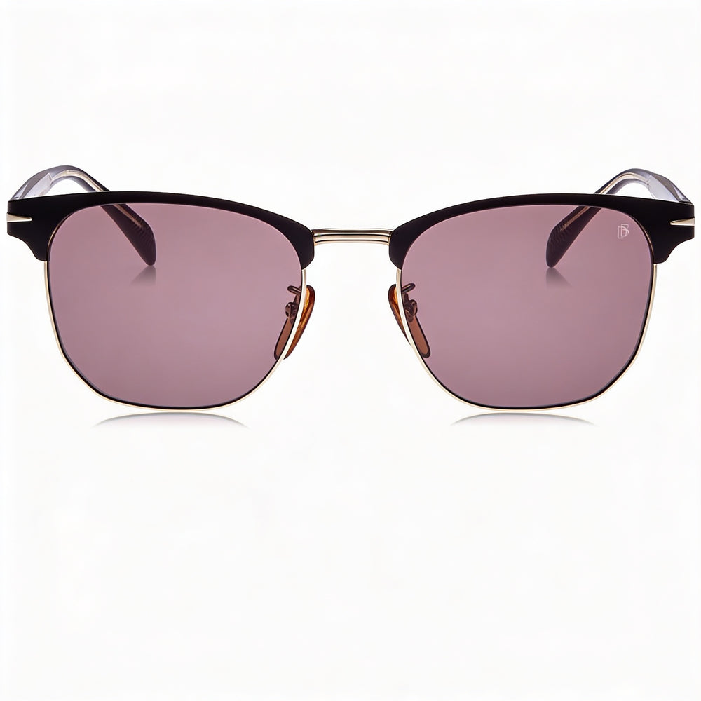 David Beckham Db 7057/F/S Unisex Alloy Steel Black Frame Matte Black Gold Non-Polarized Eyewear 56mm