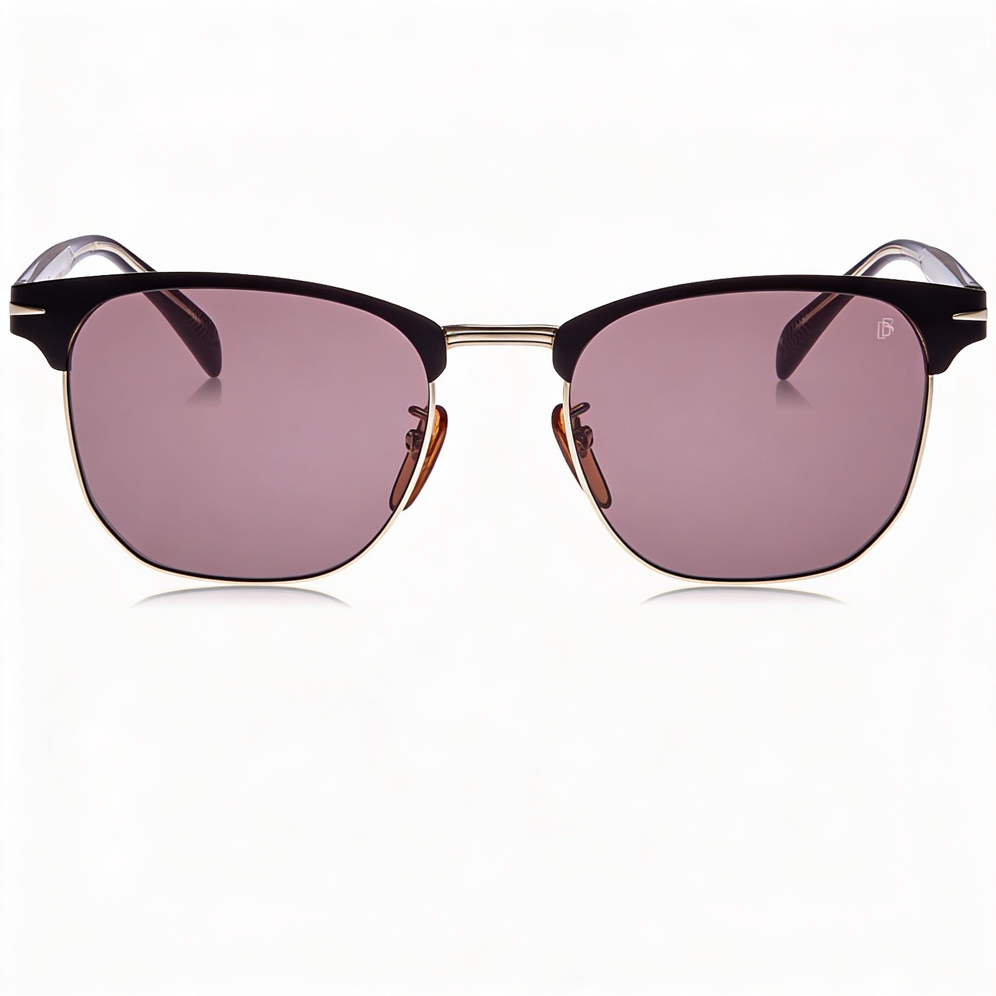 Gafas David Beckham Db 7057/F/S unisex de acero de aleación, montura negra, negro mate y dorado, no polarizadas, 56 mm, Photo 1