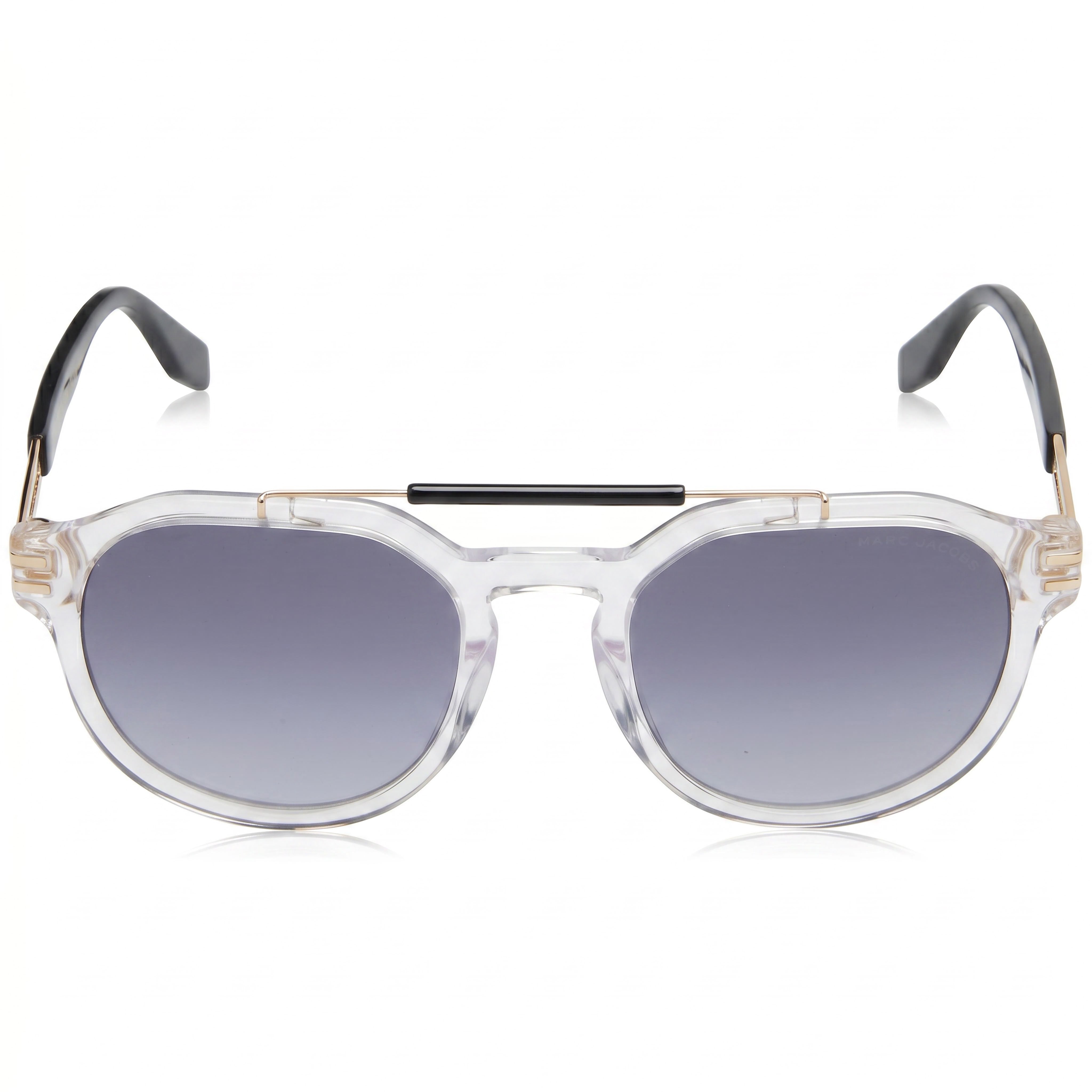 Marc Jacobs Classic Men's Crystal Acetate Dark Grey Shaded Non-Polarized UV 400 Sunglasses 52mm, Photo 2