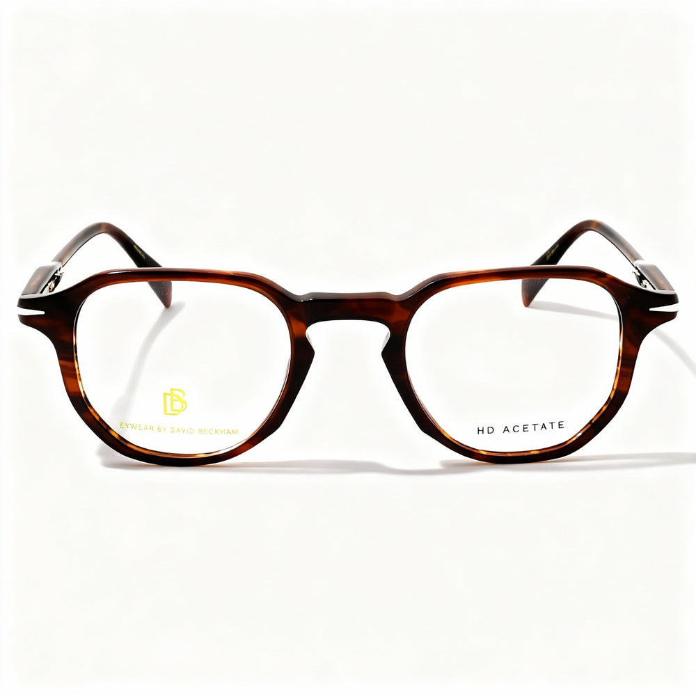 Monturas ópticas informales David Beckham DB 1140 para hombre - Acetato ligero color cuerno marrón 47-22-145