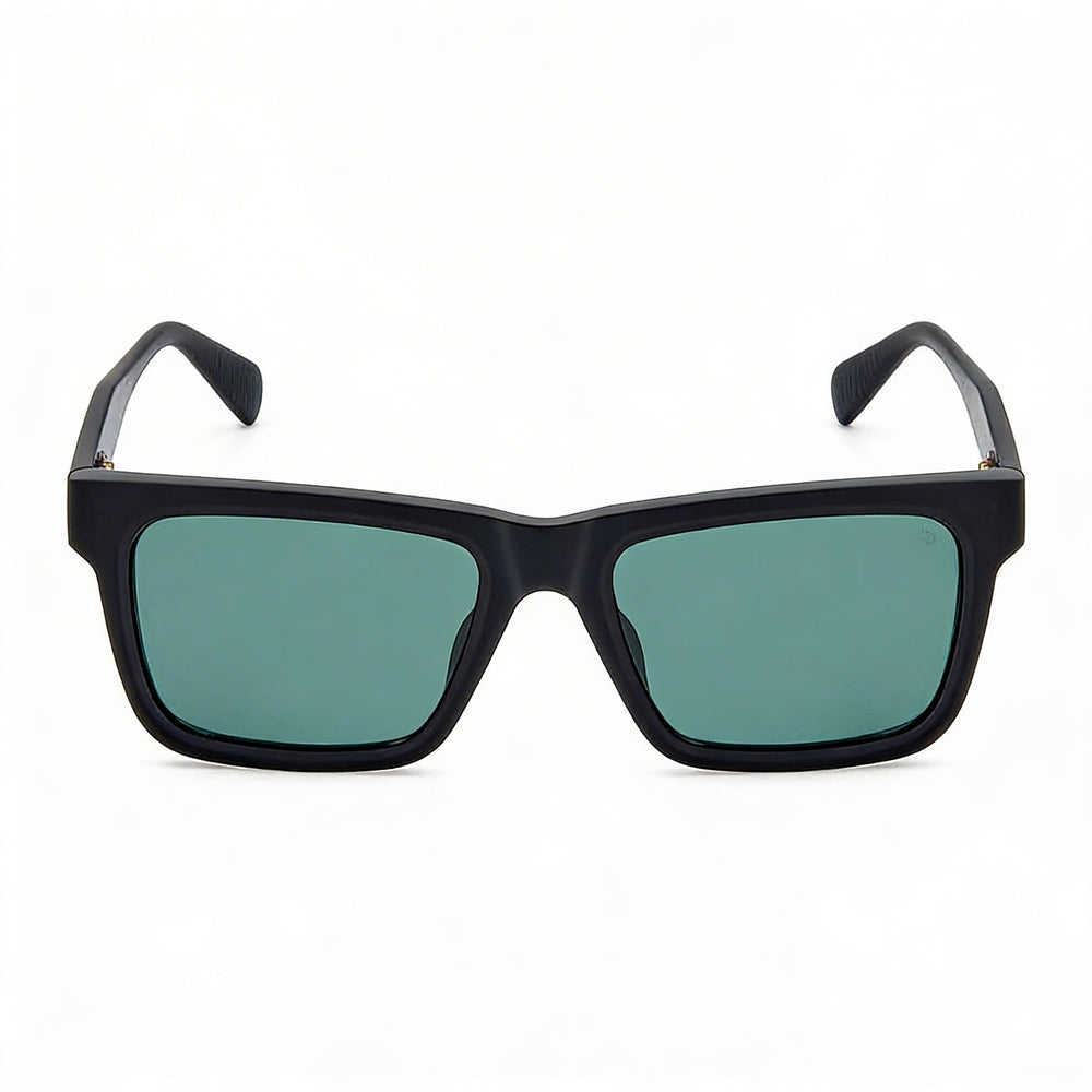 Gafas de sol de hombre rag & bone Modern Heritage con montura verde negro mate y lentes negro mate de ACETATO ECOLÓGICO con protección UV de 54 mm
