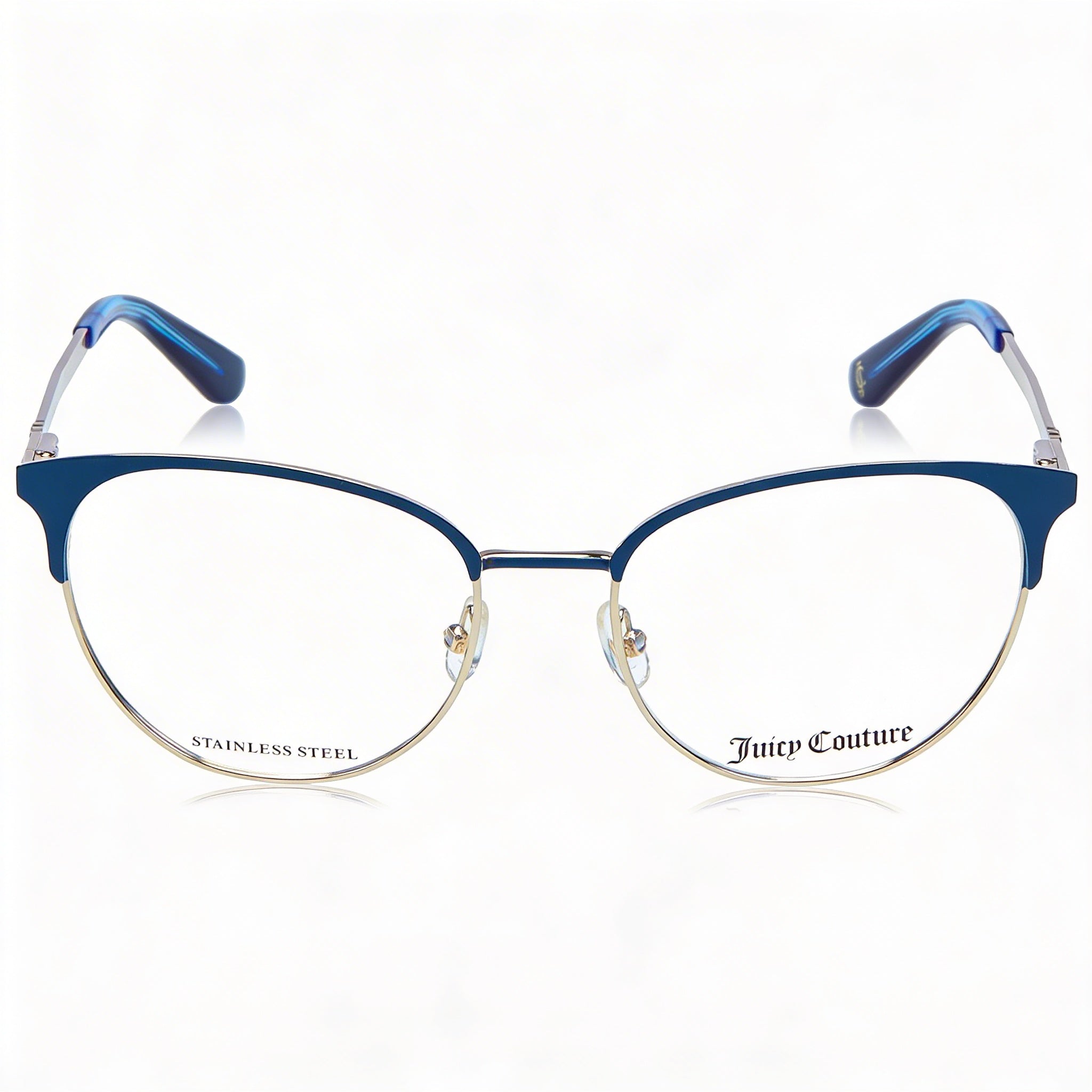 Gafas de sol Juicy Couture Ju 230/g unisex modernas, montura de acero de aleación azul mate, lentes de policarbonato no polarizadas de 52 mm, Photo 2