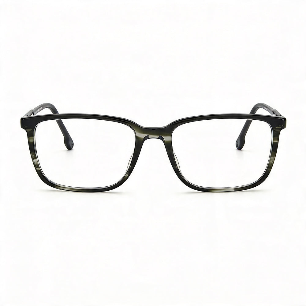Carrera 254 Unisex Optical Eyeglasses with Grey Horn Plastic Frame, Polycarbonate Lenses, 56mm Lens Width