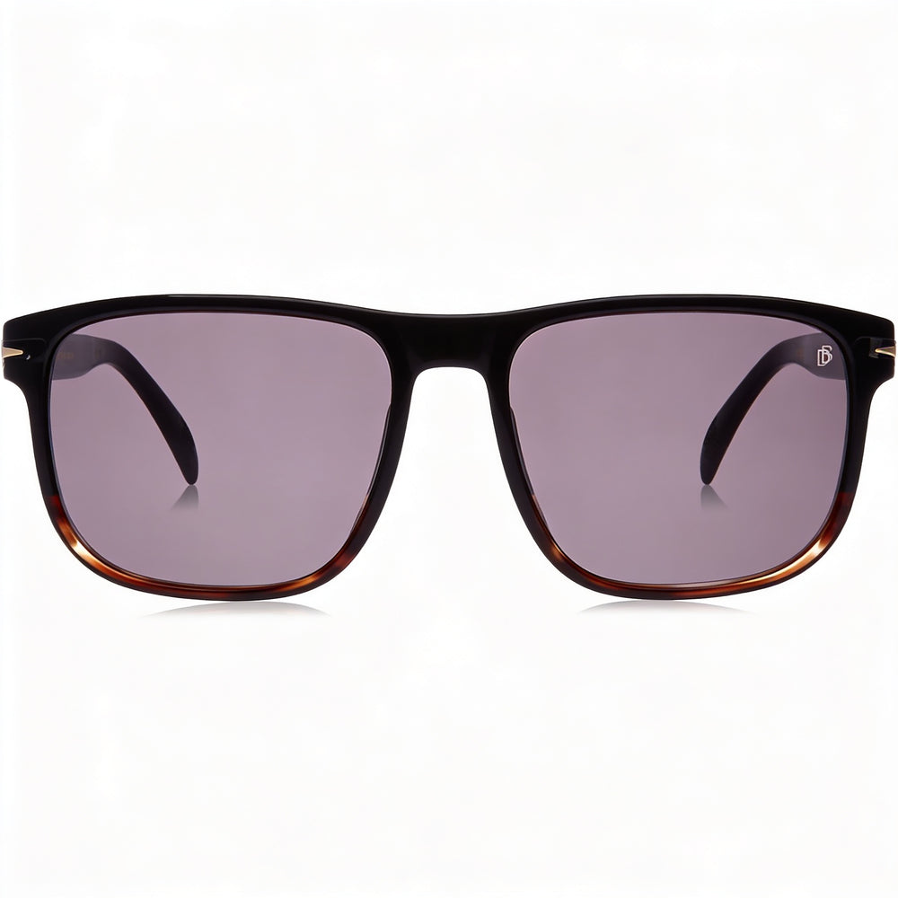 Gafas unisex David Beckham DB 1060/S no polarizadas, montura de plástico, lentes de policarbonato, color cuerno negro, 57 mm