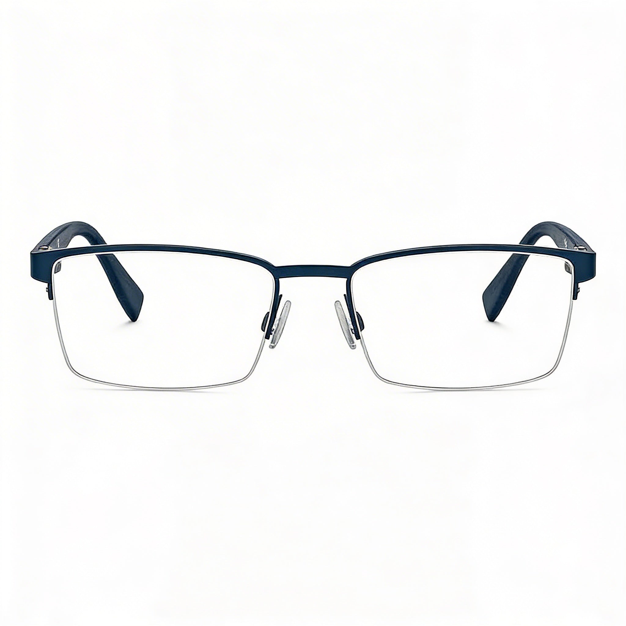 Hugo Boss 0324 Gafas graduadas unisex, montura de metal de acetato y acero inoxidable, Bluwood mate, tamaño 55, Photo 2