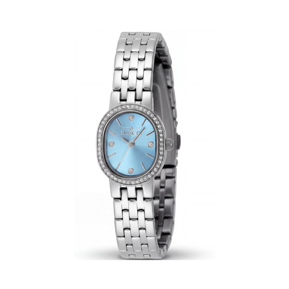 Reloj Invicta Angel 49073 de cuarzo de acero inoxidable para mujer, esfera azul, caja de 20 mm, resistente al agua 3 ATM, Photo 1