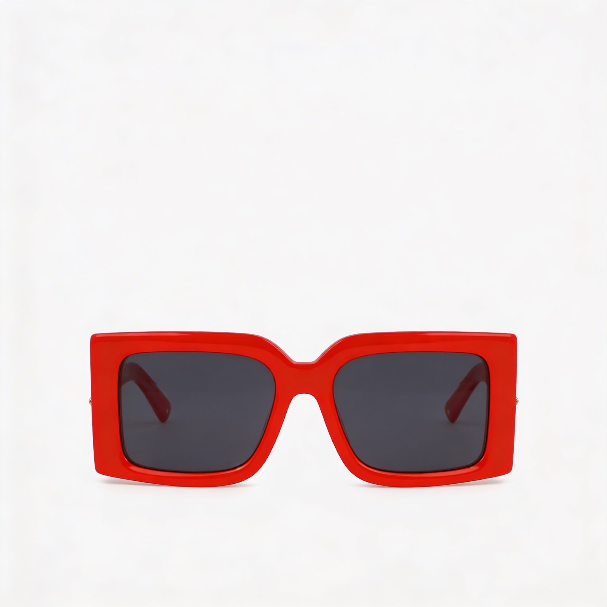 Ferragamo Sf2032s Women's Red Titanium Frame Eyewear with Grey Solid Color Non-Polarized Lenses 55-19-140, Photo 2