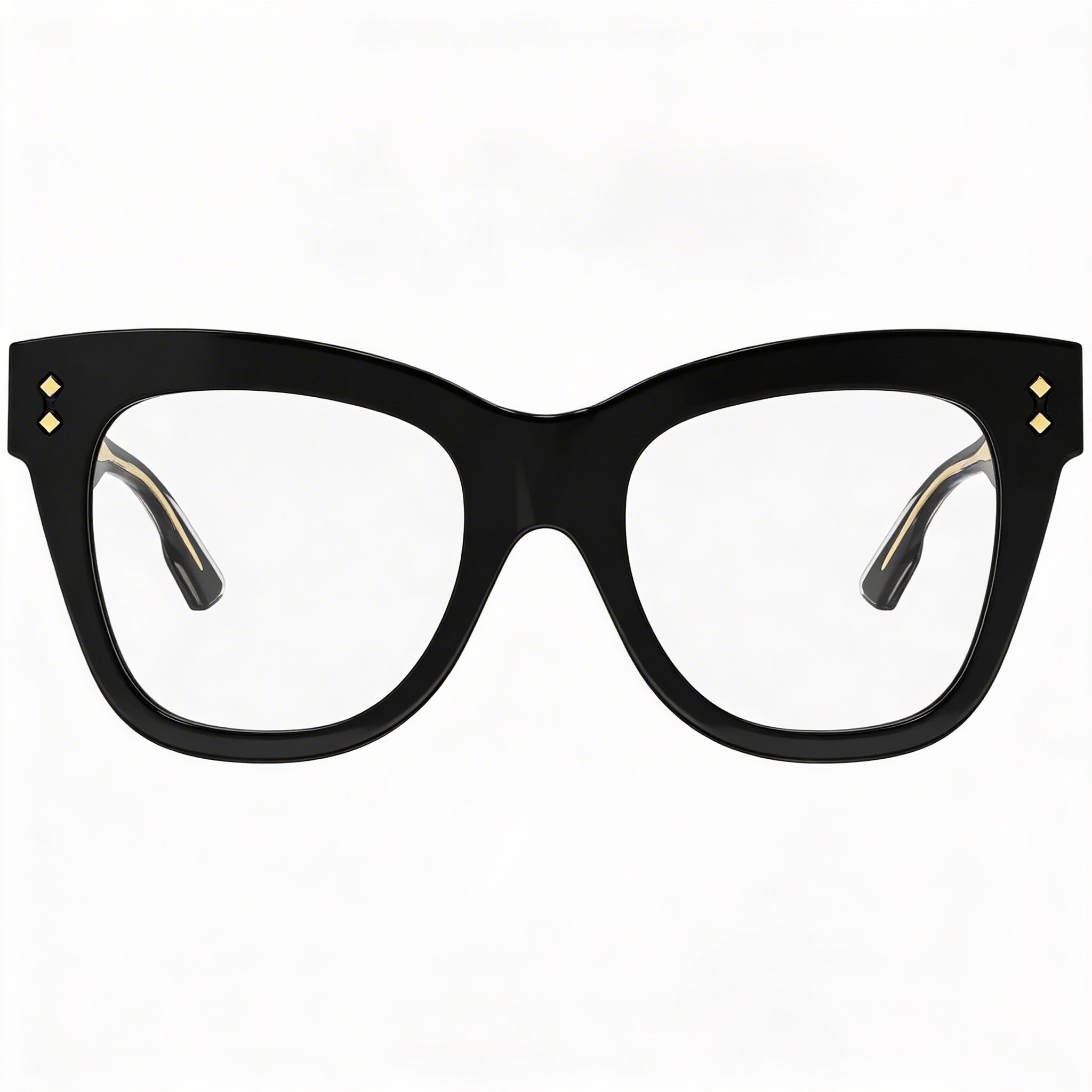 Gucci Gg1082o-001 Women's Black Acetate Cat Eye Full Rim Non- Eyeglasses Frame, 50mm Lens Width, Photo 2
