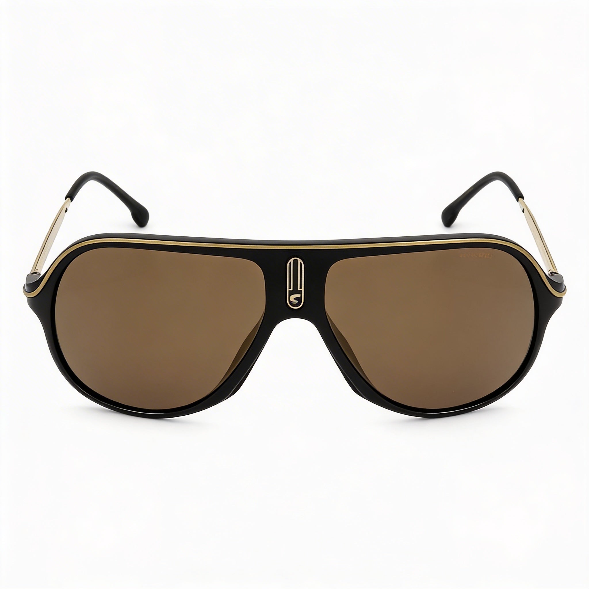 Carrera Casual Unisex Black Gold Polyamide Sunglasses with Gold High Contrast UV Protection Lenses, 62mm, Photo 2