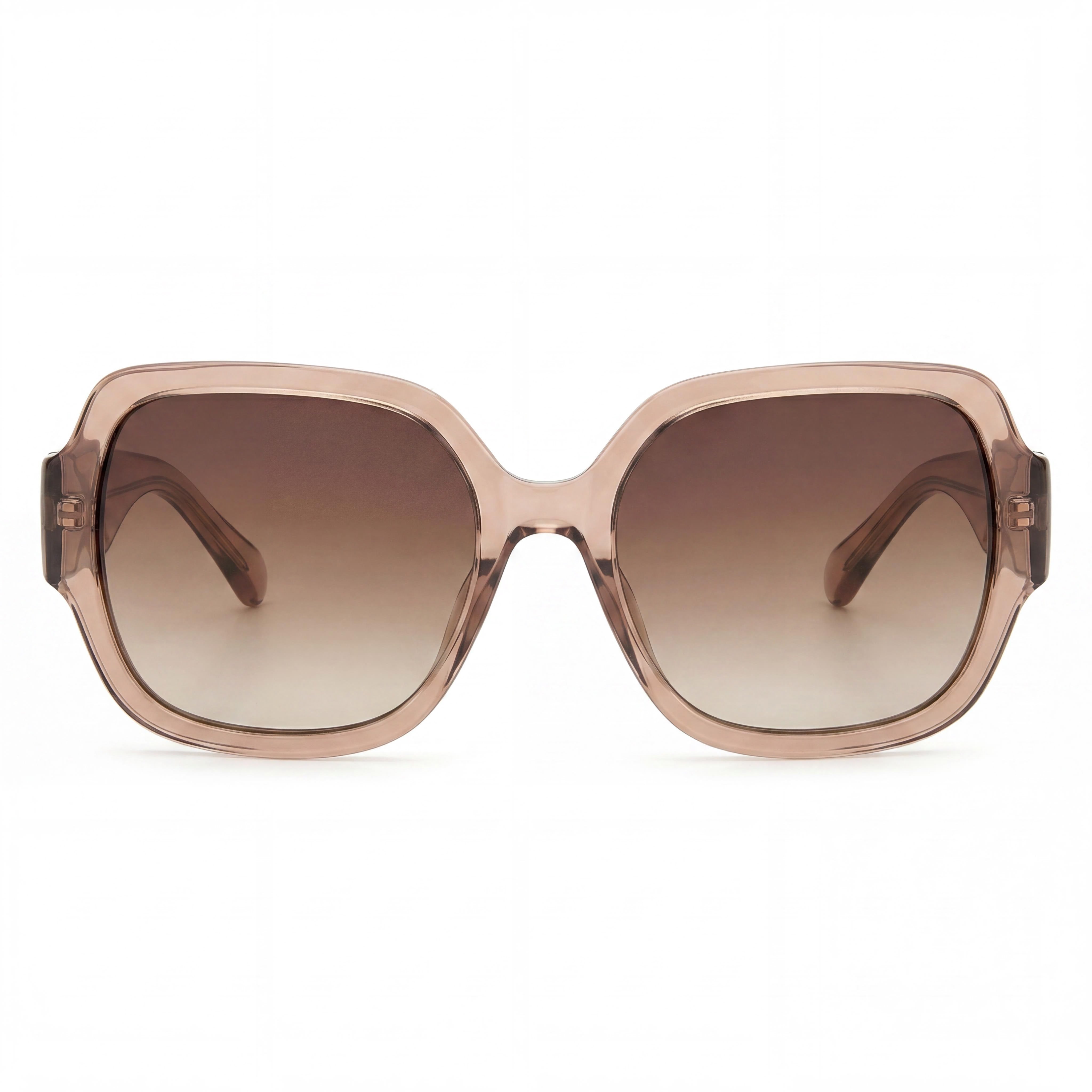 Fossil Fos 3151/G/S Women's Square Crystal Beige Brown Plastic Brown Shaded Non-Polarized Lenses Sunglasses 58mm 100% UV Protection, Photo 2