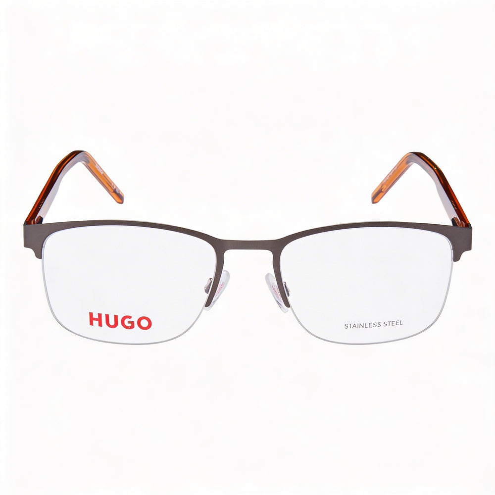 Gafas Hugo Boss casuales para hombre con montura de aleación de acero y lentes de policarbonato en verde rutenio de 53 mm