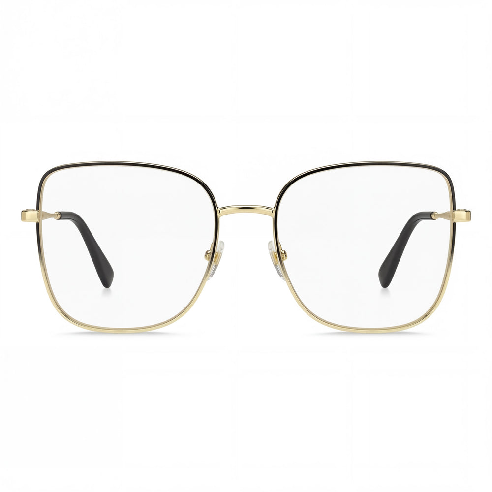 Marc Jacobs Marc 704 Gafas para Hombre con Montura de Acero Inoxidable en Negro Oro, Ancho de Lente 56mm