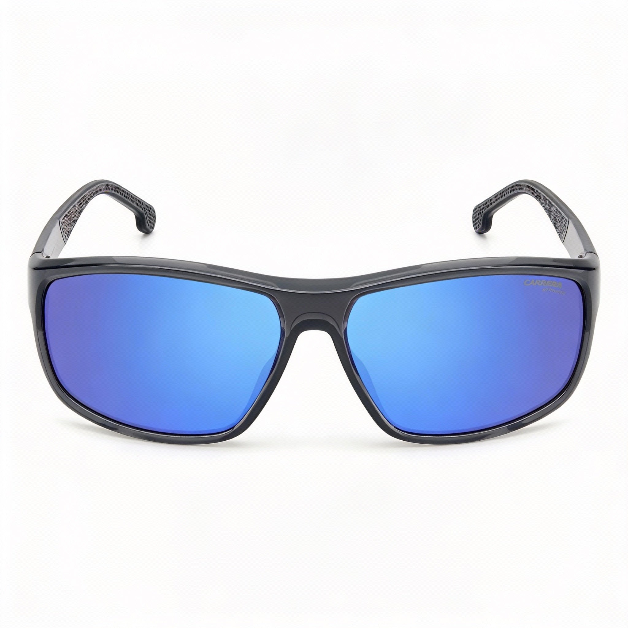 Carrera Men's 8038/S Rectangular Plastic Gray Multi Blue Non-Polarized UV Protection Sunglasses 61mm, Photo 2