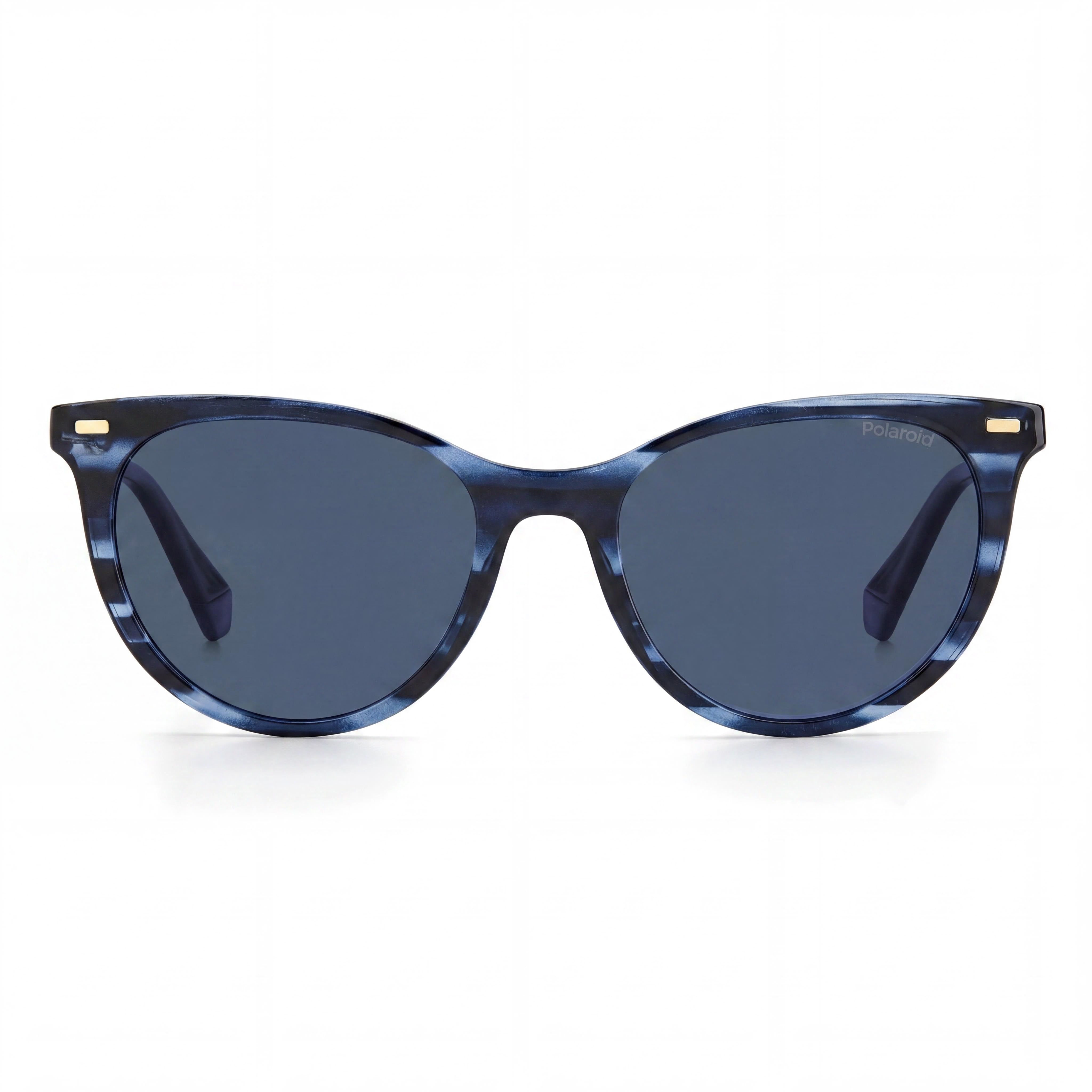 Gafas de sol polarizadas con protección UV para mujer Polaroid Pld 4107/S, poliamida ecológica azul Habana, 52 mm, Photo 2