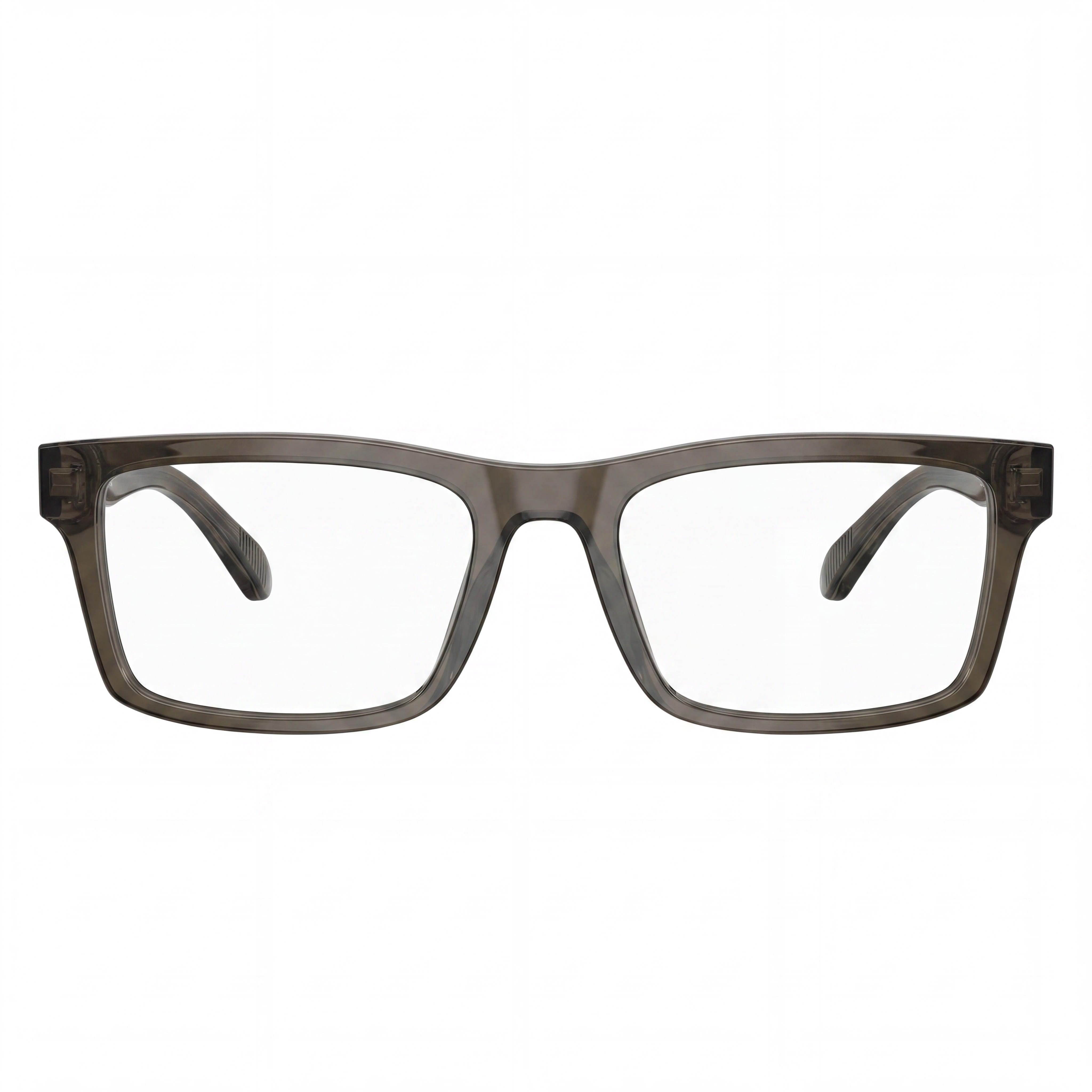 Emporio Armani Ea3254 Men's Rectangular Plastic Eyeglasses Shiny Transparent Grey 54mm, Photo 2