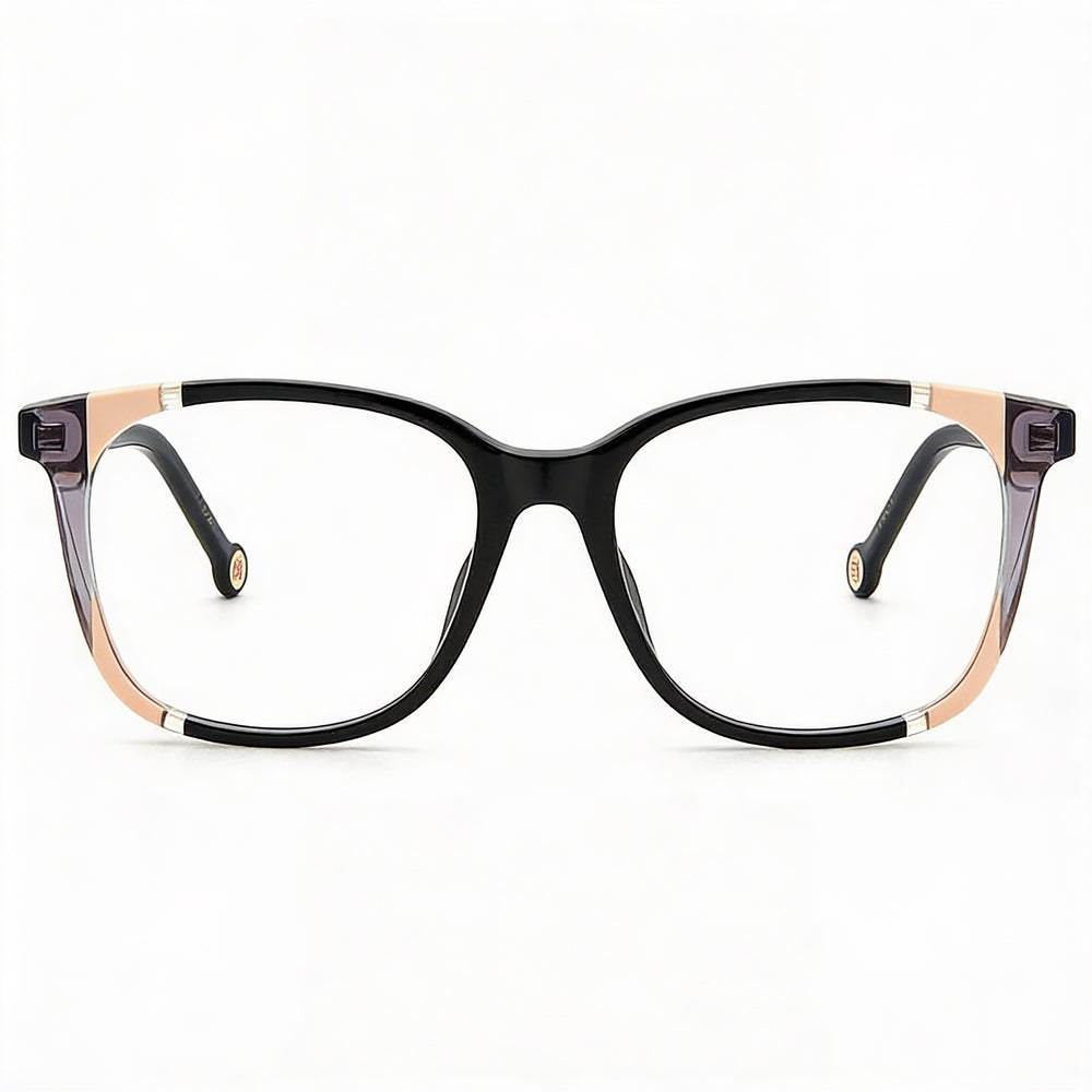 Gafas de sol Carolina Herrera CH 0065 de estilo moderno para mujer con montura de acetato color nude negro de 52 mm