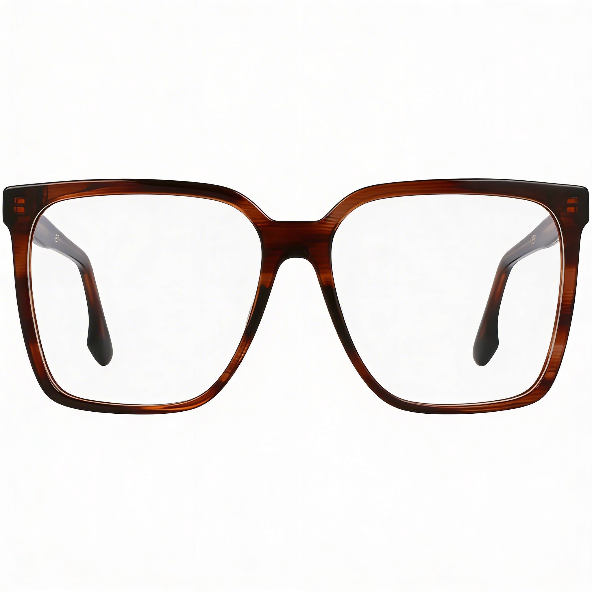 Victoria Beckham Women's VB2669 Brown Horn Optical Frames with Clear Demo Lenses, Prescription Ready (55-15-140), Photo 1