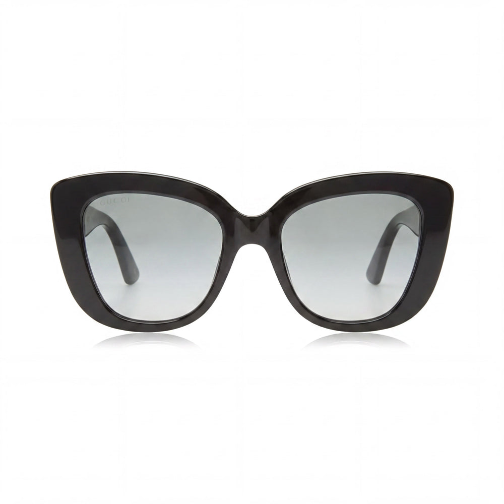 Gucci Casual Women's Acetate UV Protection Non-Polarized Sunglasses, Havana Blue Brown, 54mm