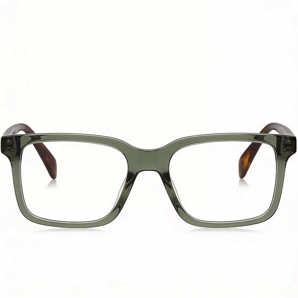 Rag & Bone Casual Men’s RNB7053/G Green Acetate Optical Frames with Clear Lenses 53-19-145