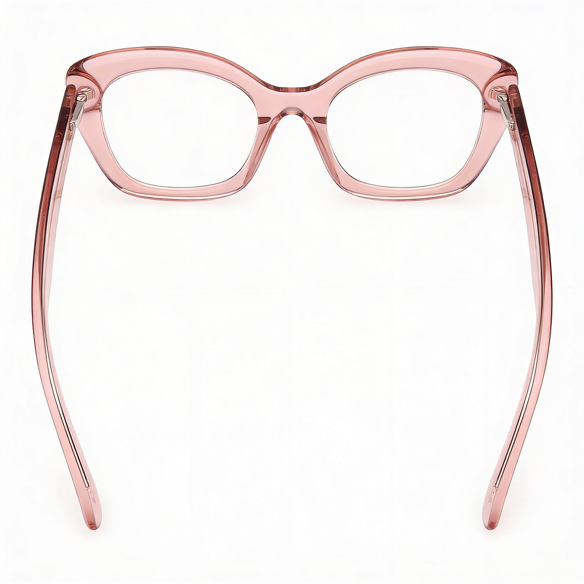 Gafas Guess Gu50225 para mujer con montura de plástico rosa claro y lentes de policarbonato no polarizadas, 51 mm de ancho de lente, Photo 2