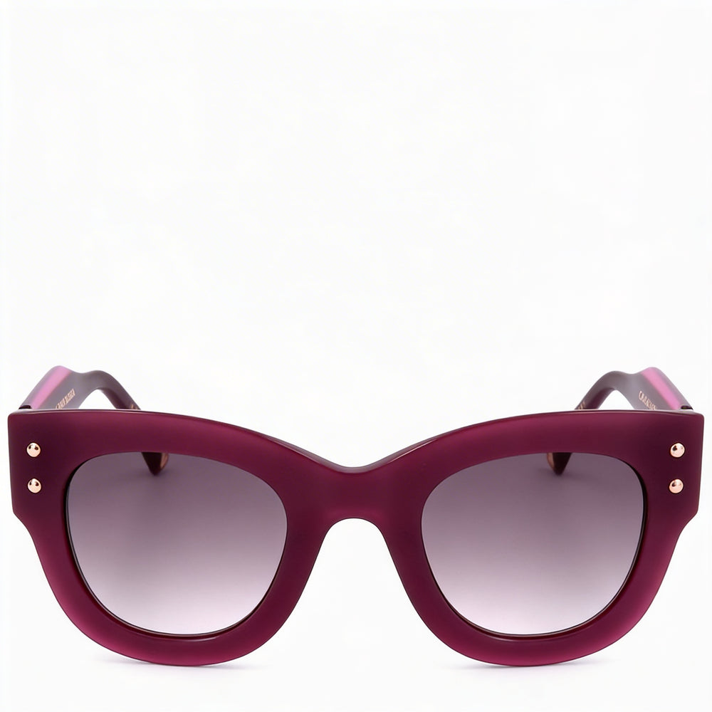 Carolina Herrera HER 0222/S Women's Casual Sunglasses with Cyclamen Ecological Oil Frame and Grey Doubleshade Lenses 47/26/145