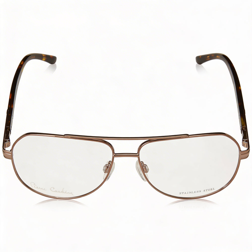 Pierre Cardin P.C. 6844 Men’s Bronze Metal Spectacle with Clear Lenses 7-1-4