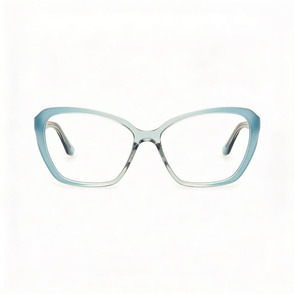 Guess GU50115 Turquoise Gradient Rectangle Eyeglasses for Women