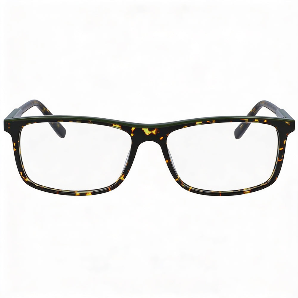 Lacoste L2860 215 Women's Full Rim Plastic Rectangular Eyeglasses Havana Military Green 55mm