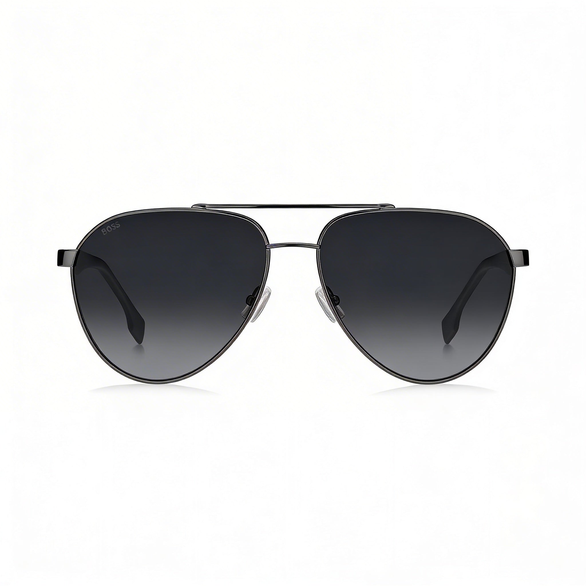 Hugo Boss Contemporary Unisex Brown Dark Ruthenium Grey Alloy Steel UV Protection Sunglasses 60mm, Photo 2
