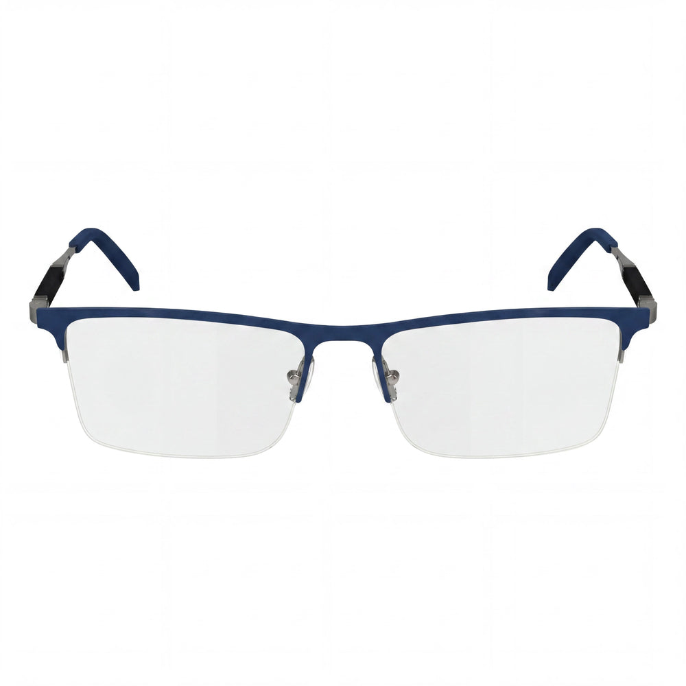 Ferragamo Sf2586 Men's Blue Light Ruthenium Titanium Frame Eyeglasses 55mm