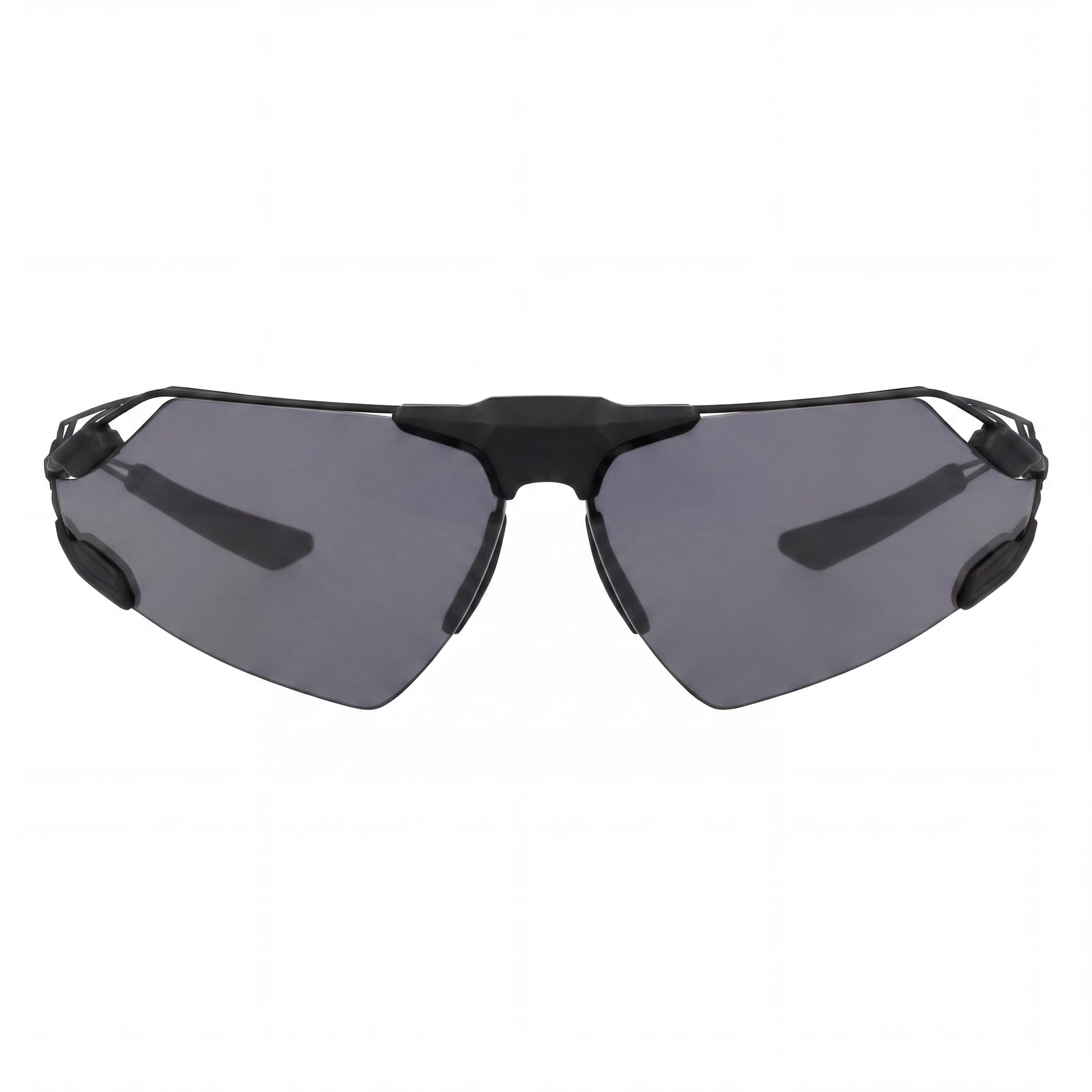 Gafas de sol deportivas para hombre Nike ZEUS EDGE P, de titanio, montura negra mate, lentes grises polarizadas, UV 400, 76 mm, Photo 2